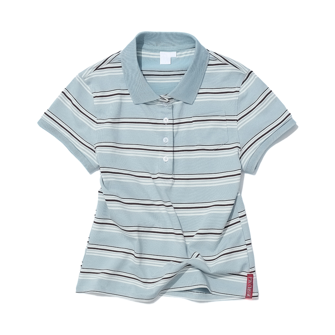 PWC-2611SK (W) Partimento PWC 90s Pocket Polo Short Sleeve T-Shirt Sky