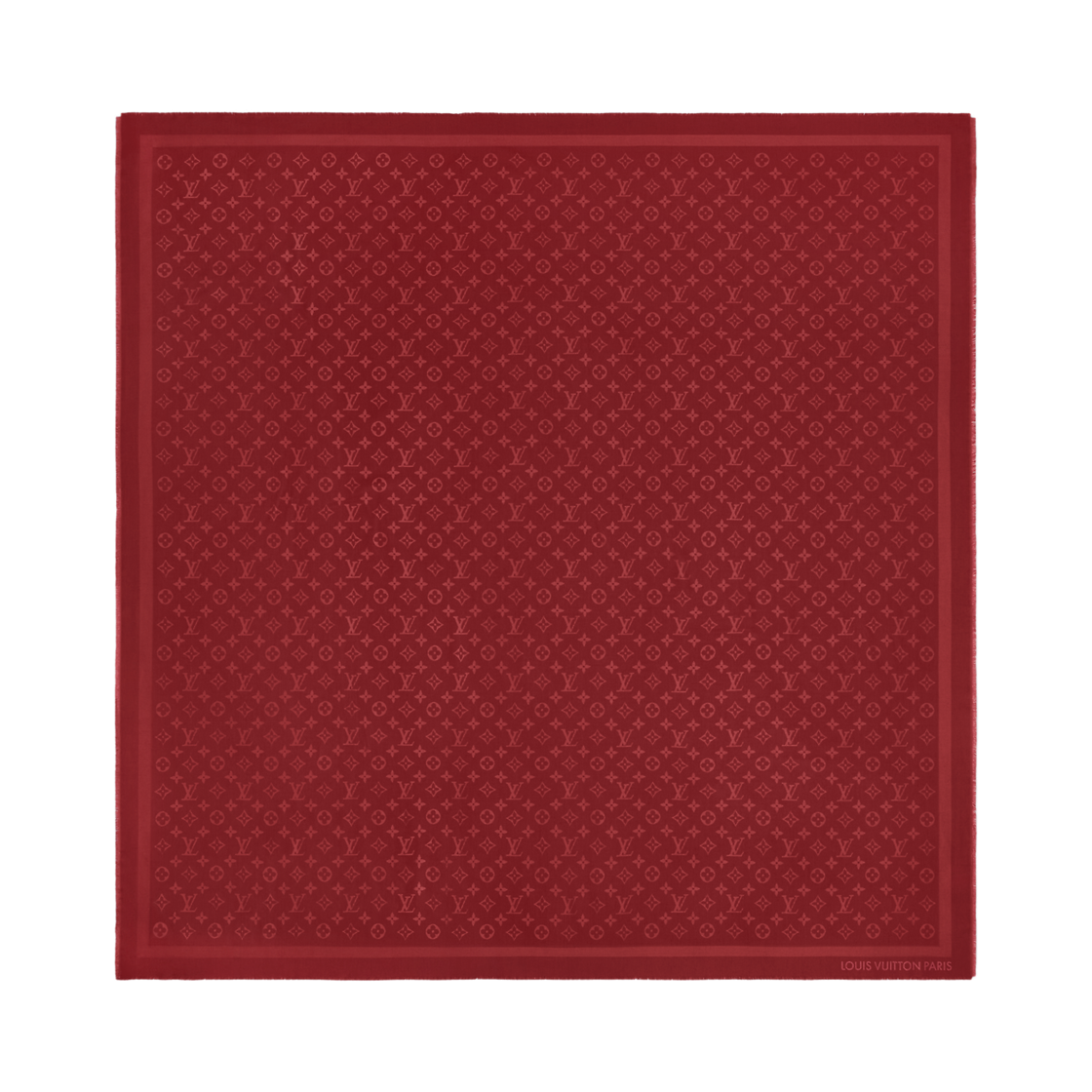 M97744 (W) Louis Vuitton Monogram Classic Shawl Rouge Vuitton