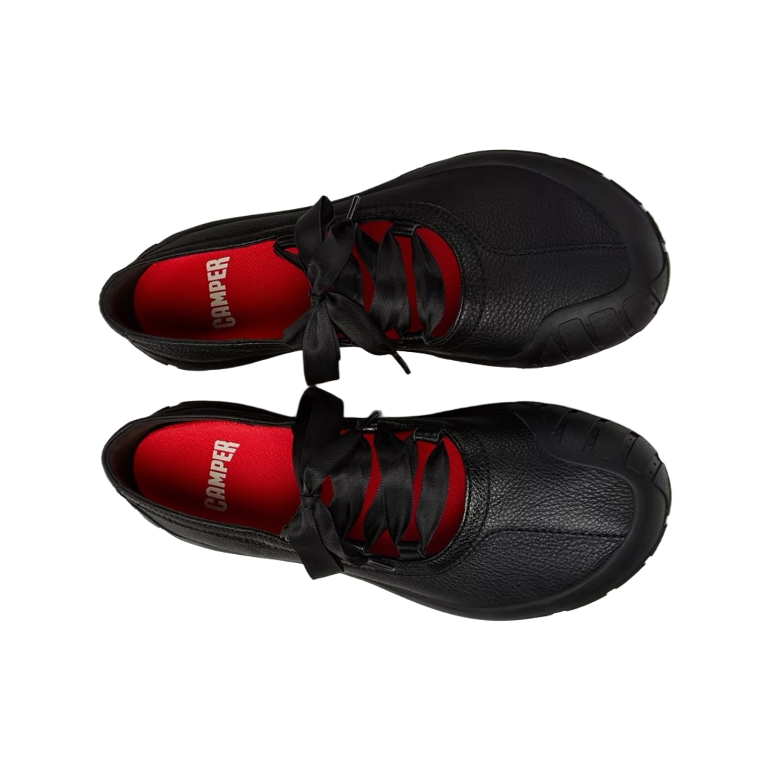 (W) 캠퍼 페우 패스+ 레더 발레리나 블랙((W) Camper Peu Path+ Leather Ballerinas Black) - 2