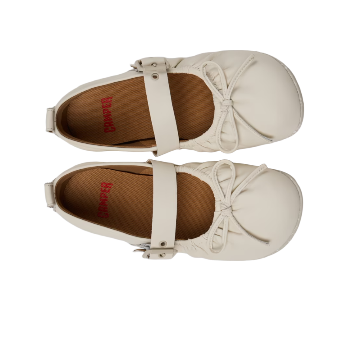 (W) 캠퍼 와비 발레리나 화이트((W) Camper Wabi Ballerinas White) - 2