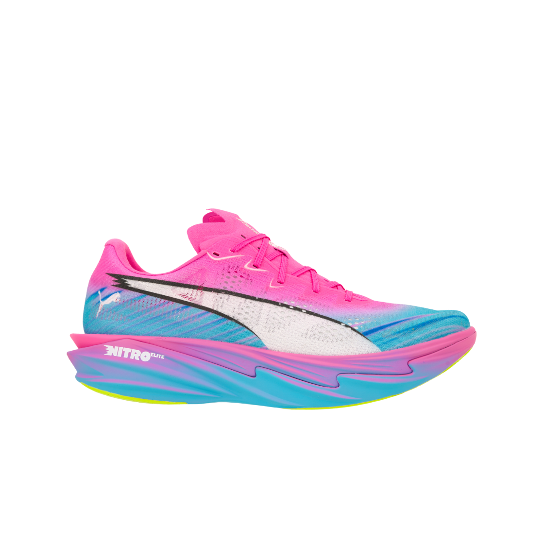 푸마 디비에이트 나이트로 엘리트 4 ST 포이즌 핑크 옐로우 얼러트(Puma Deviate Nitro Elite 4 ST Poison Pink Yellow Alert)