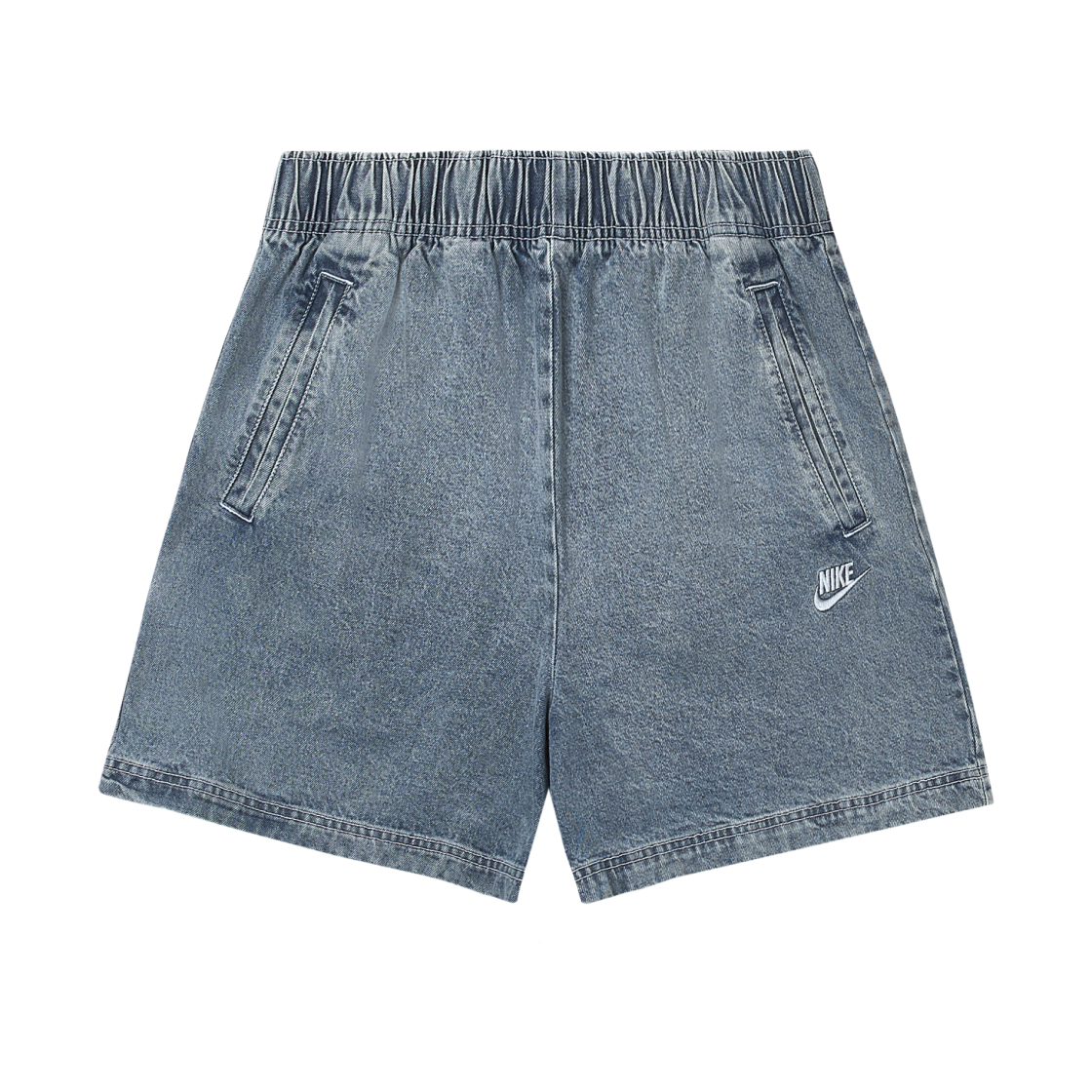 (W) 나이키 NSW 데님 쇼츠 라이트 아머리 블루((W) Nike NSW Denim Shorts Light Armory Blue)
