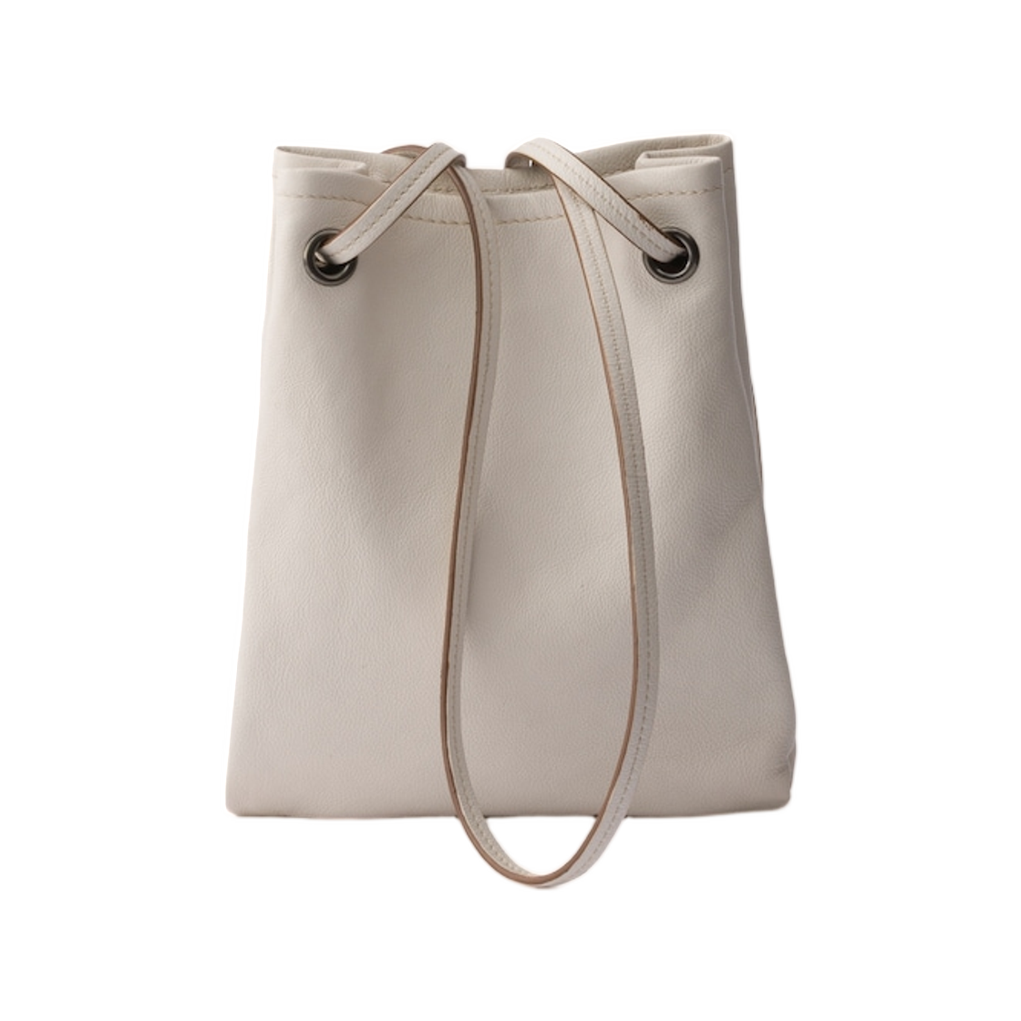 프라다 레더 미니 숄더백 초크 화이트(Prada Leather Mini Shoulder Bag Chalk White) - 2