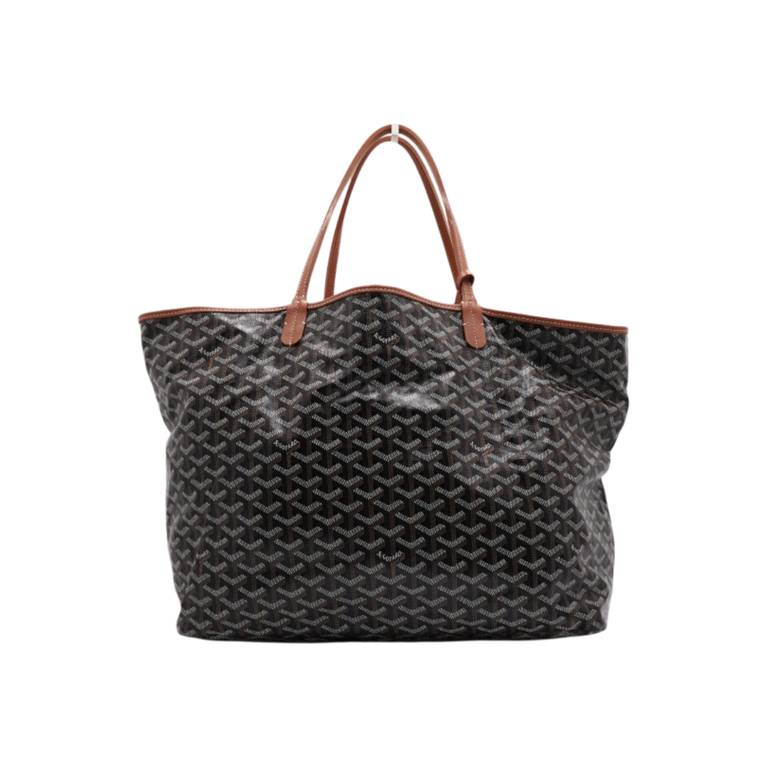 ITMVHQ2LNMP7 Goyard Saint Louis GM Black Tan Shopper Tote Bag