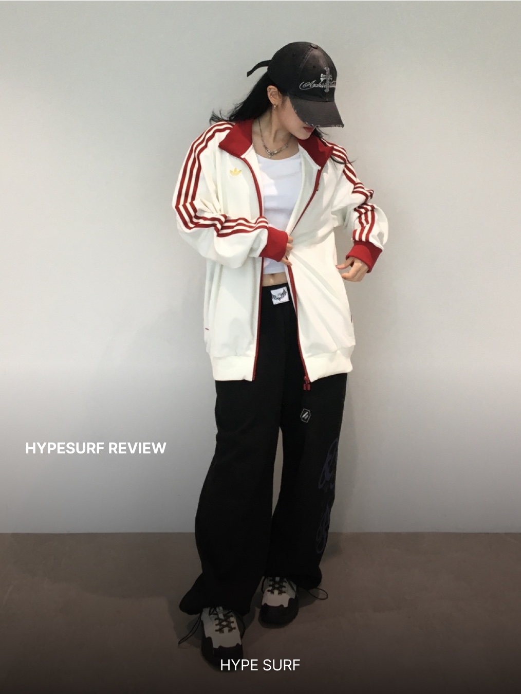 Fila Harepin 1998 White Black 착용 스타일 - 2