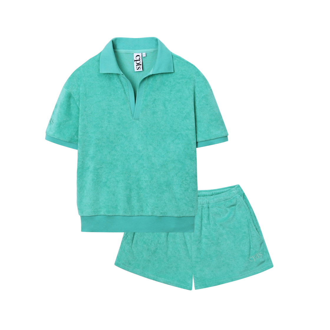 라이트 테리 폴로 셋업_티파니 그린(LIGHT TERRY POLO SETS_TIFFANY GREEN)