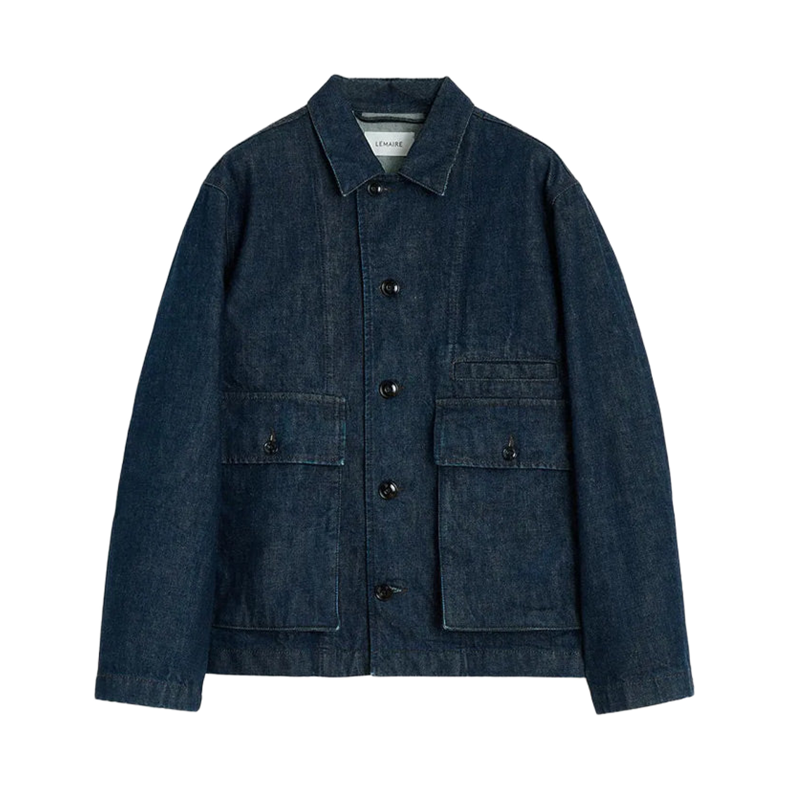 OW1223-LD1056-760 Lemaire Boxy Jacket Denim Indigo