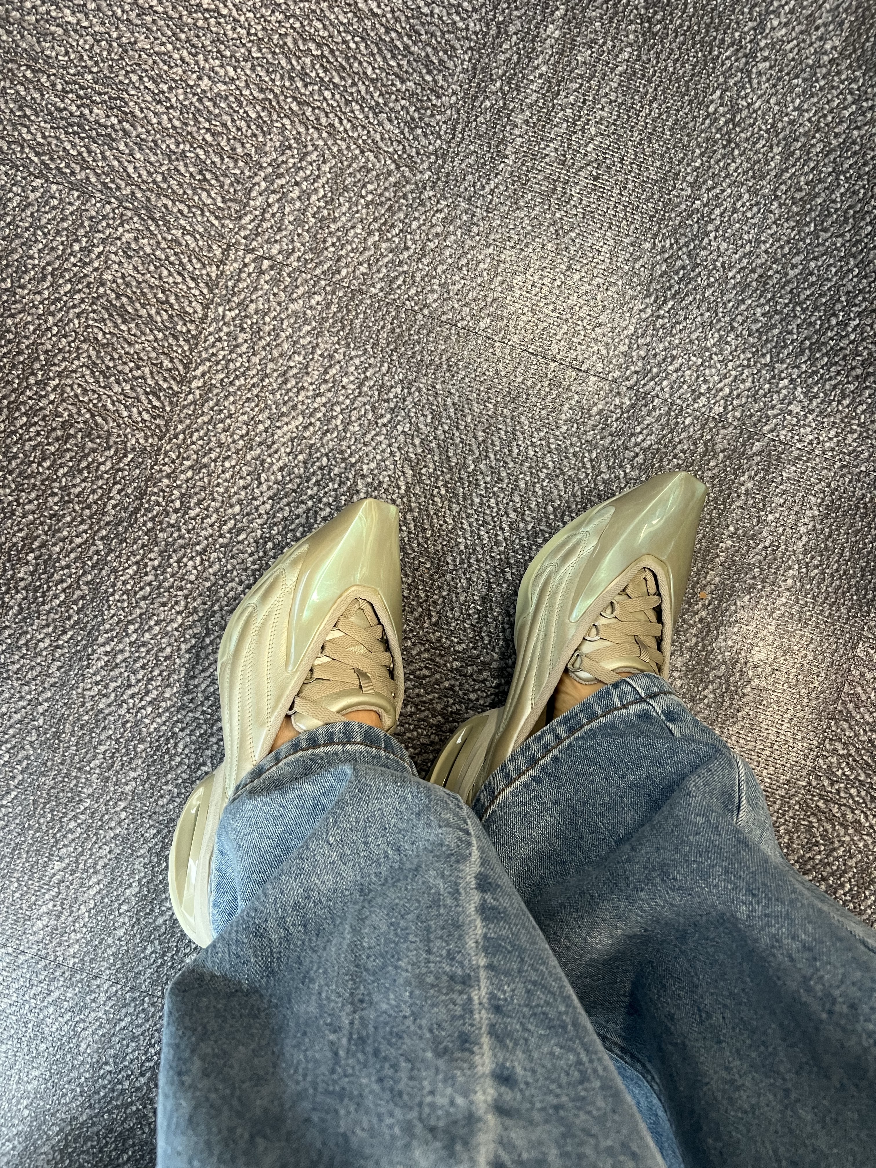 (W) Nike x Knwls Air Max Muse Beige Chalk 착용 스타일 - 4