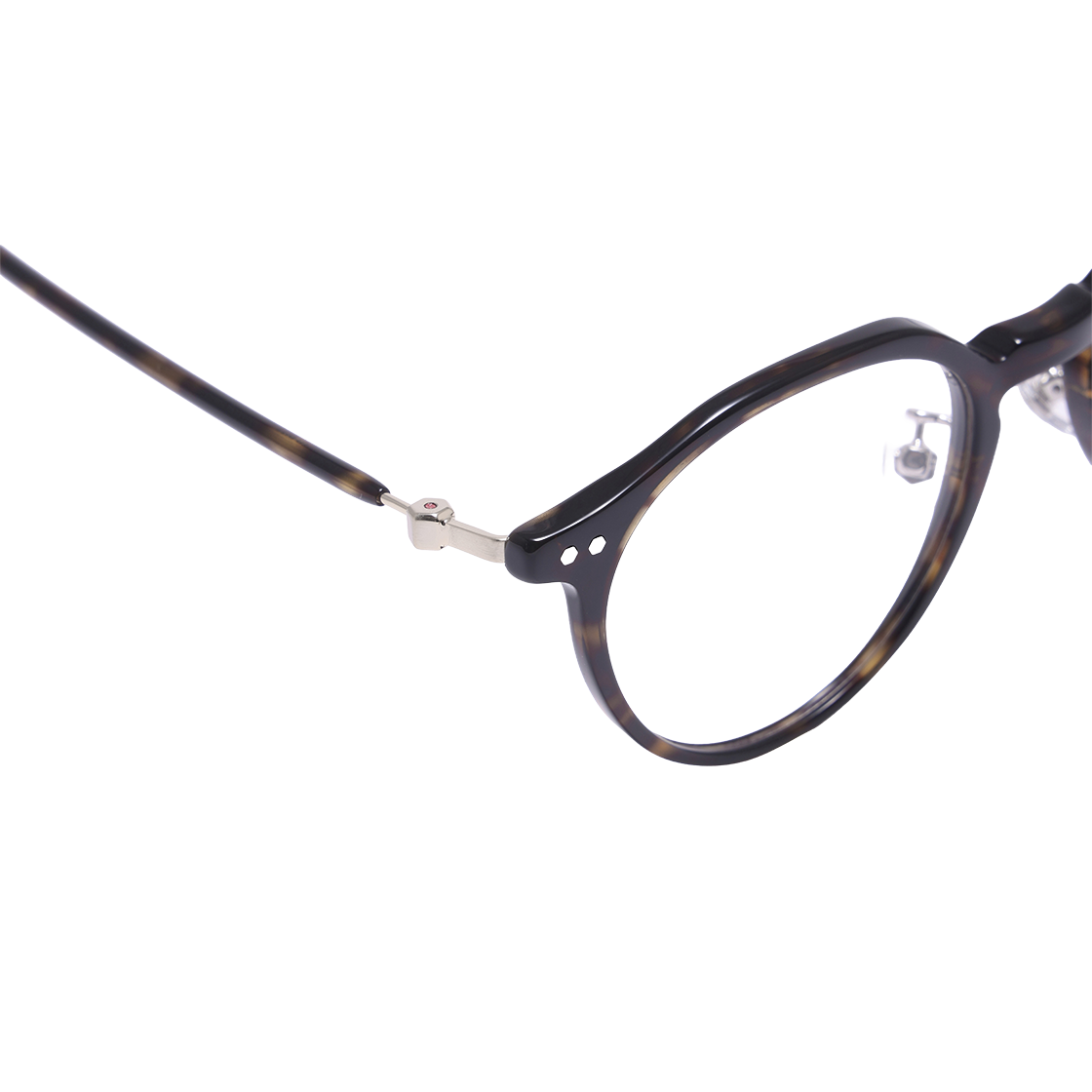 알로아이웨어 [SILVERBITE] SBG7605 1818G HD ACETATE 초경량 고밀도 아세테이트 톨토이즈 판토 안경테(ALO EYEWEAR [SILVERBITE] SBG7605 1818G HD ACETATE ultra-lightweight high-density acetate tortoise pantos eyeglass frame) - 4