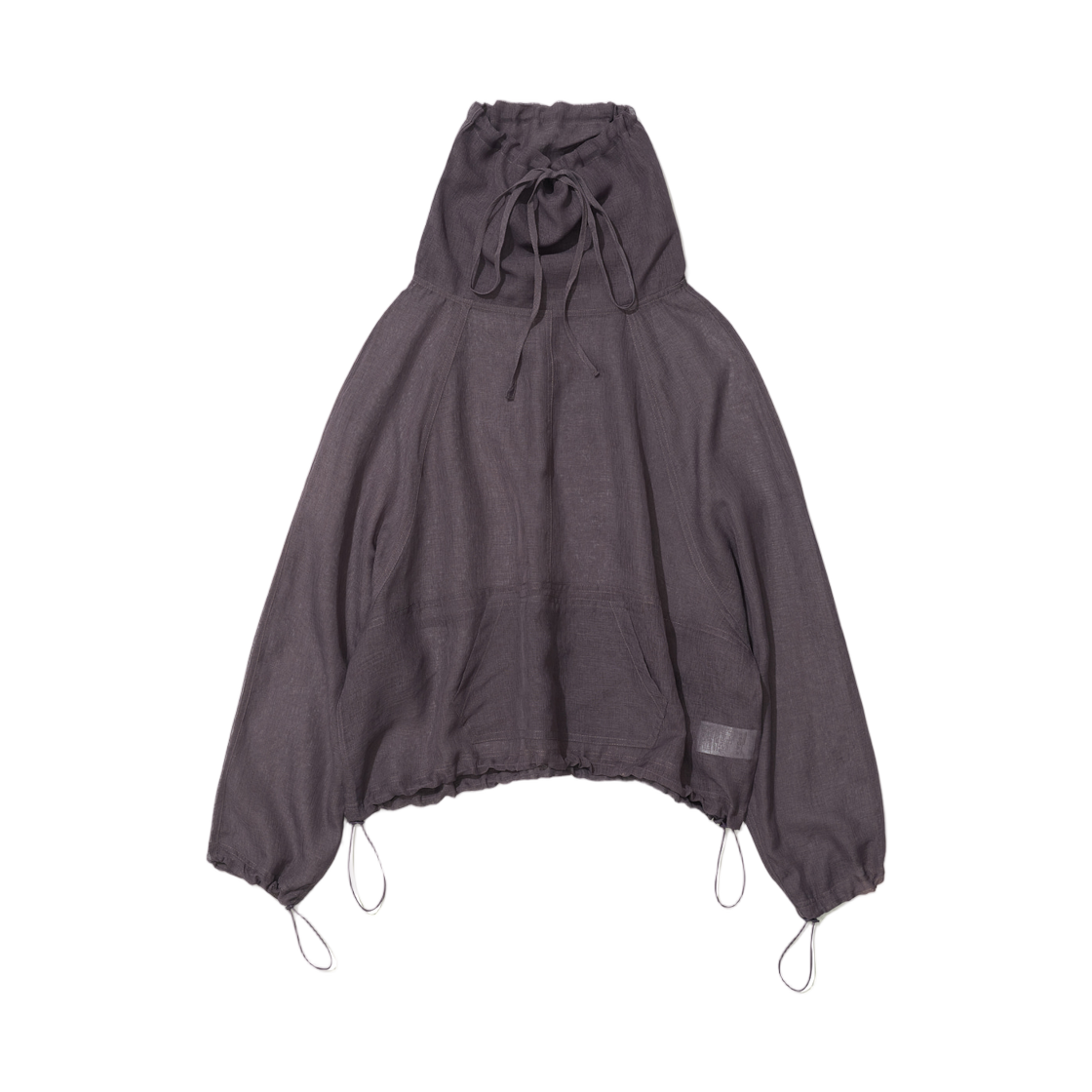 (W) 파르티멘토 시어 아노락 크루넥 딥 바이올렛((W) Partimento Sheer Anorak Crewneck Deep Violet)
