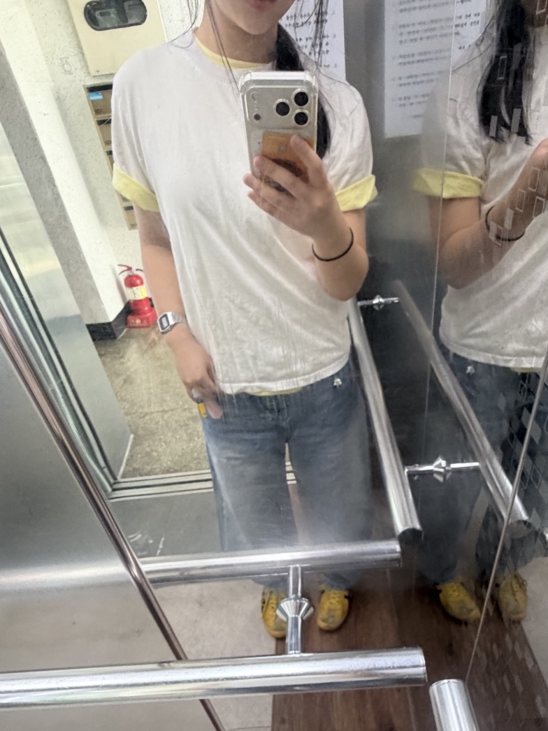 Casio A-158WA-1, Onitsuka Tiger Mexico 66 Yellow Black 착용 스타일 - 3