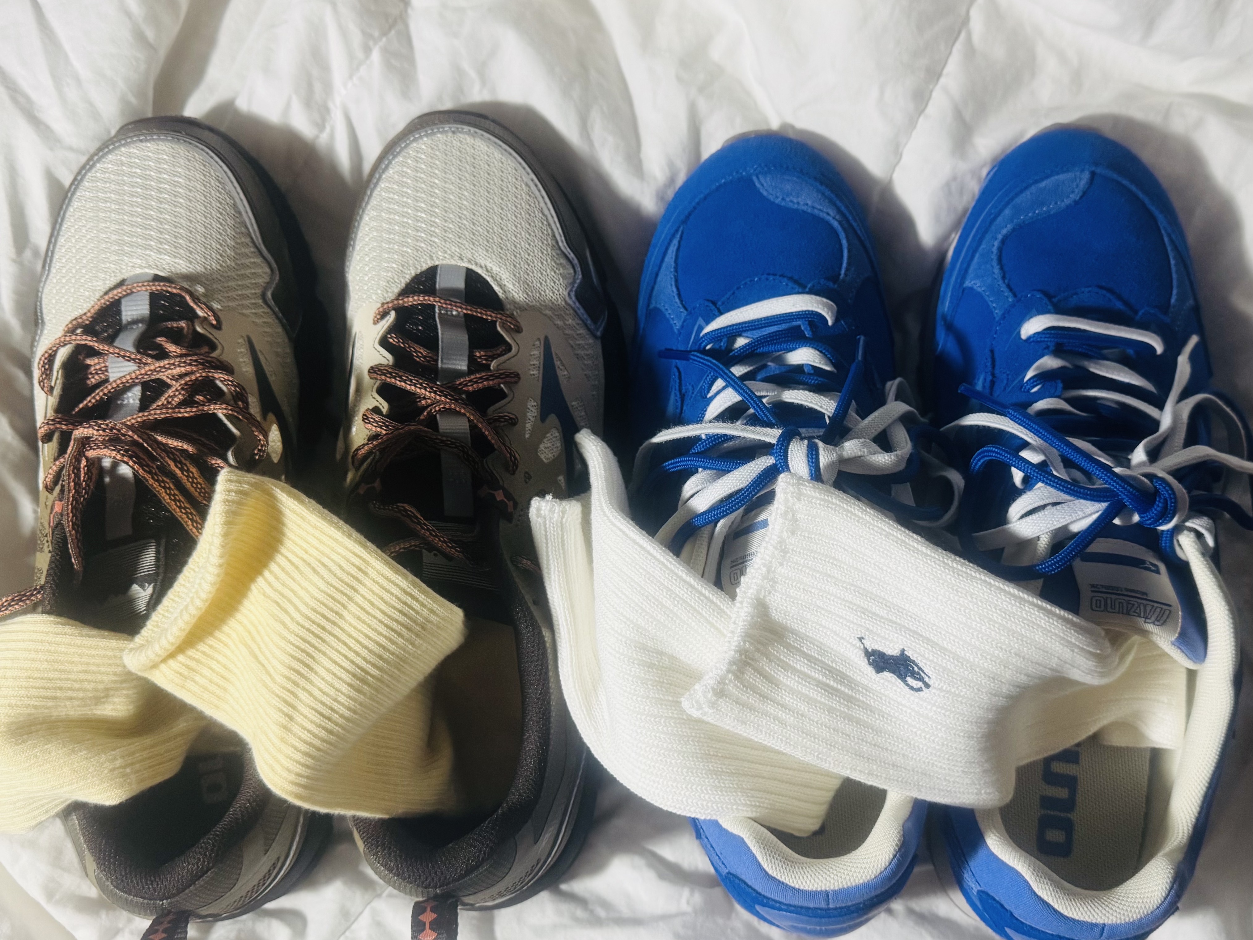 Mizuno x Covernat Wave Daichi LS Khaki Grey, Mizuno LG 60S 2K Electric Blue 착용 스타일
