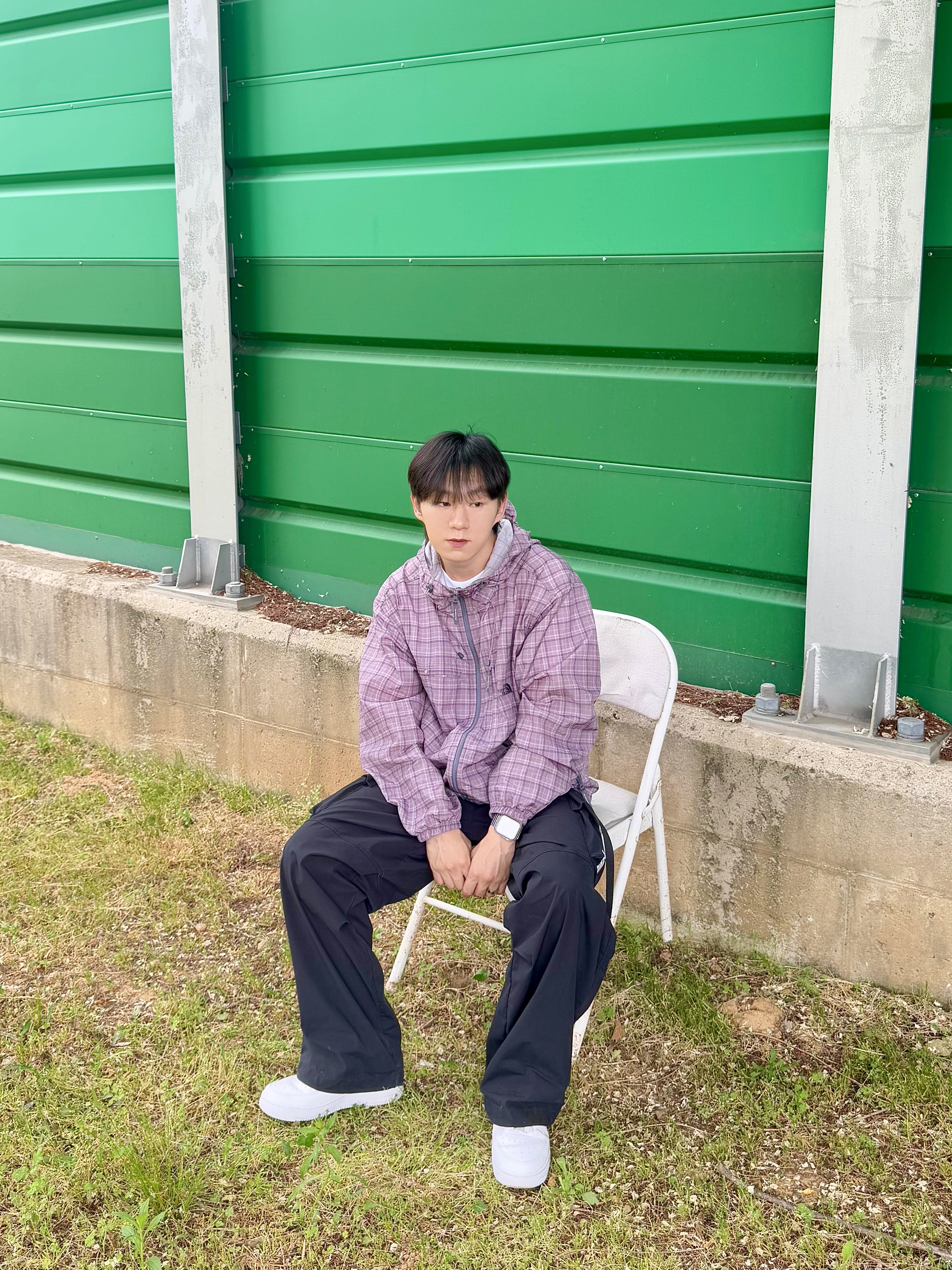 The North Face Novelty Daycamp Jacket Grayish Lilac - 26SS, Nike Air Force 1 '07 Low White 착용 스타일 - 1