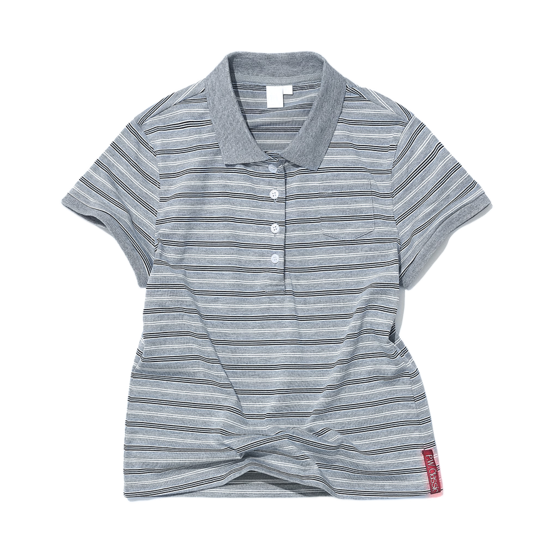 PWC-2611ML (W) Partimento PWC 90s Pocket Polo Short Sleeve T-Shirt Melange