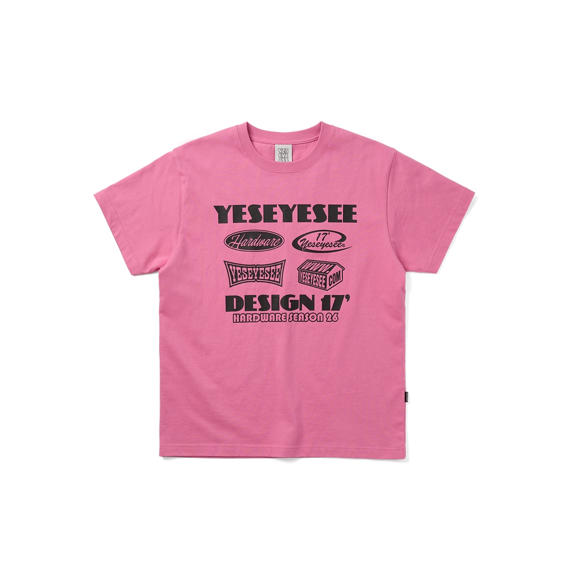[더블적립] 예스아이씨 예스 하드웨어 티셔츠 핑크([더블적립] YESEYESEE Y.E.S Hardware Tee Pink)