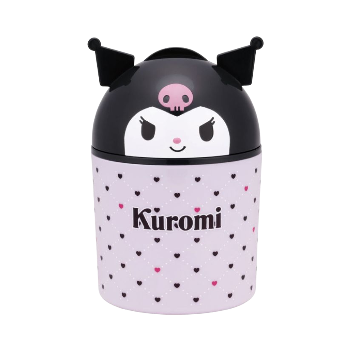 스케이터 쿠로미 다이컷 탁상 휴지통(Skater Kuromi Desk Trash Bin)