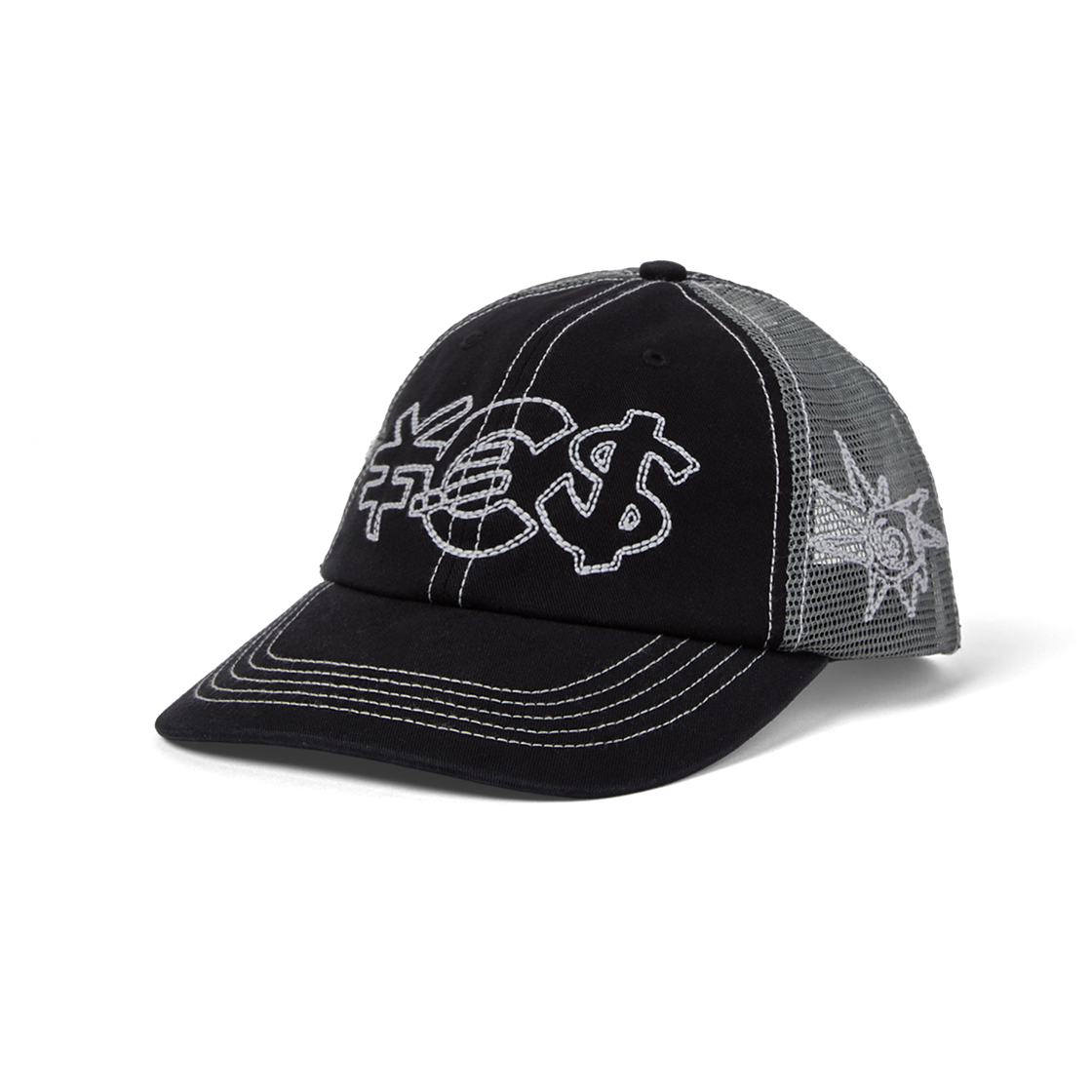 [더블적립] 예스아이씨 하드코어 메쉬 캡 블랙([더블적립] YESEYESEE Hardcore Mesh Cap Black)