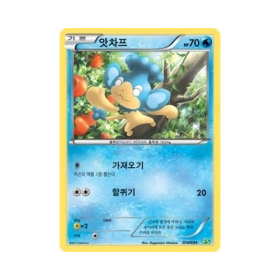 포켓몬 TCG 앗차프 BW 퍼스트 세트 풀의 진화 (한글판)(Pokemon TCG Panpour BW First Set Evolution of Grass (Korean Ver.)) - 1