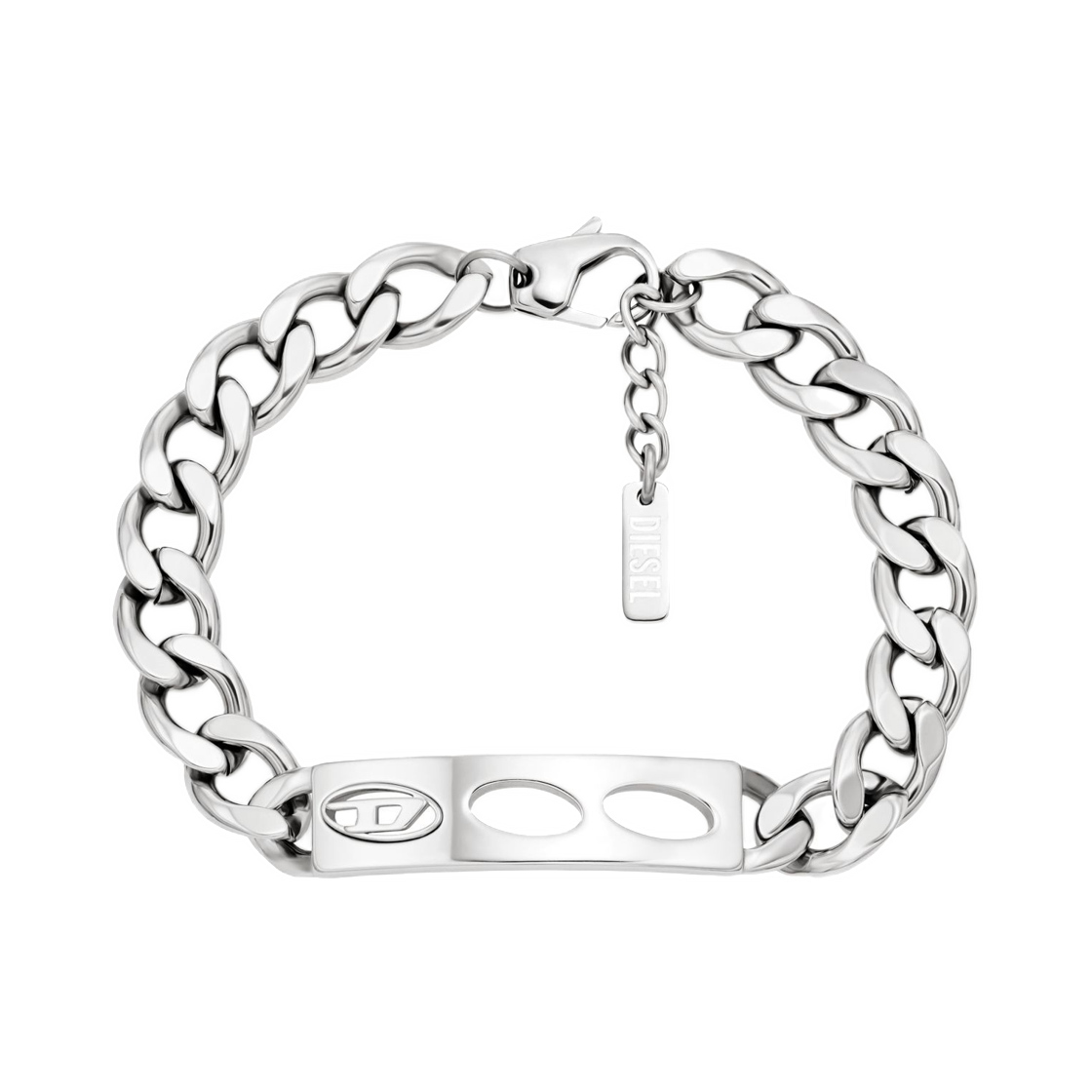 DX166300DJW Diesel Dx166300DJW Stainless Steel ID Bracelet Silver