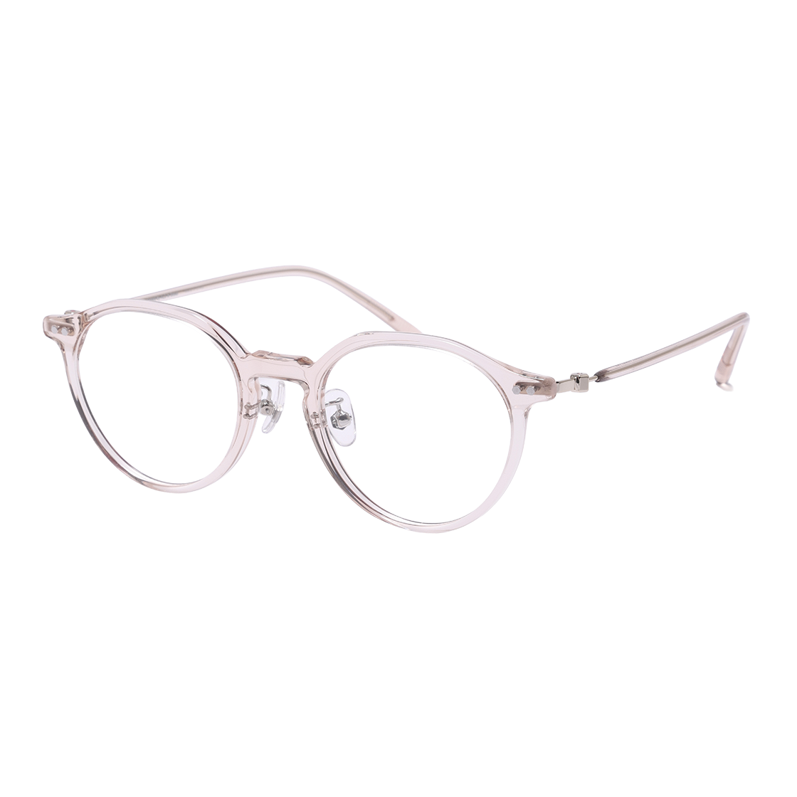 알로아이웨어 [SILVERBITE] SBG7605 1616G HD ACETATE 초경량 고밀도 아세테이트 라이트 브라운 판토 안경테(ALO EYEWEAR [SILVERBITE] SBG7605 1616G HD ACETATE ultra-lightweight high-density acetate light brown panto eyeglass frame) - 2
