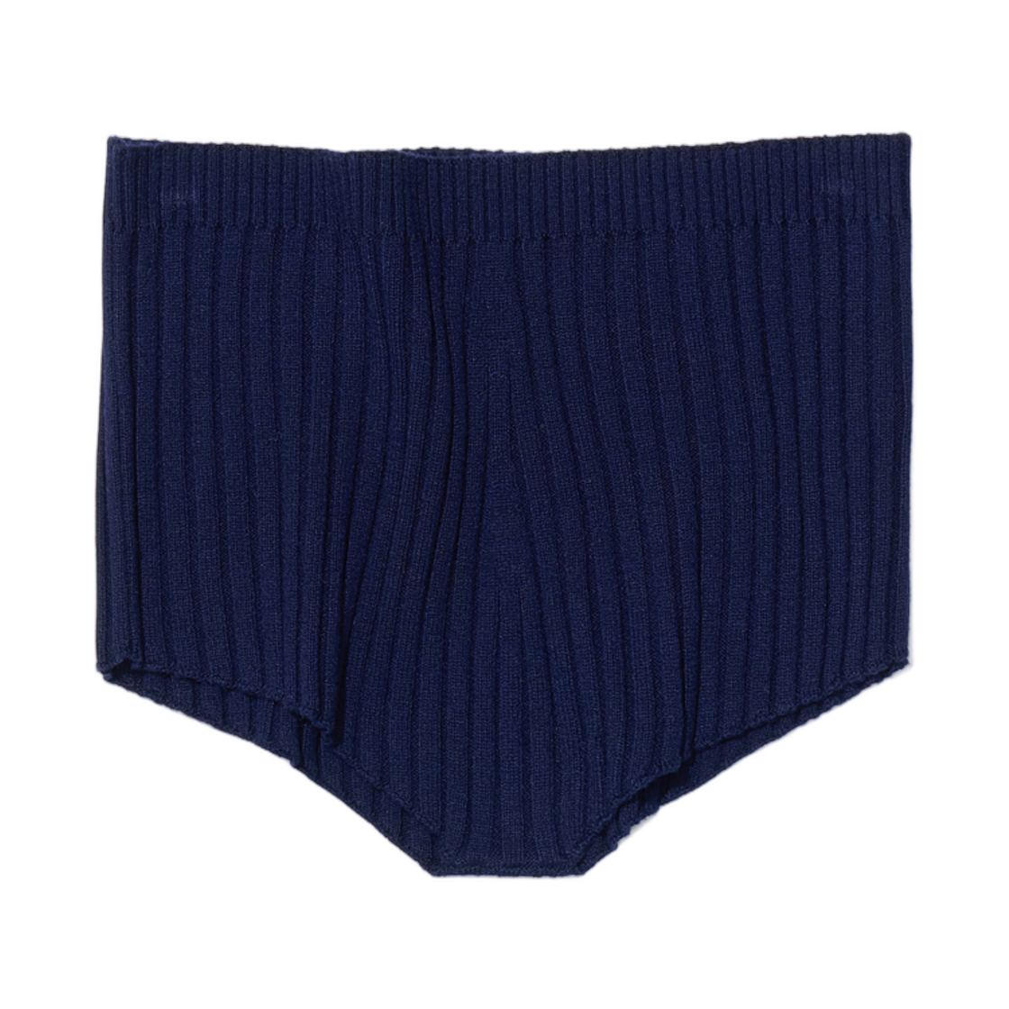 (W) 파르티멘토 립드 니트 마이크로 쇼츠 네이비((W) Partimento Ribbed Knit Micro Shorts Navy)
