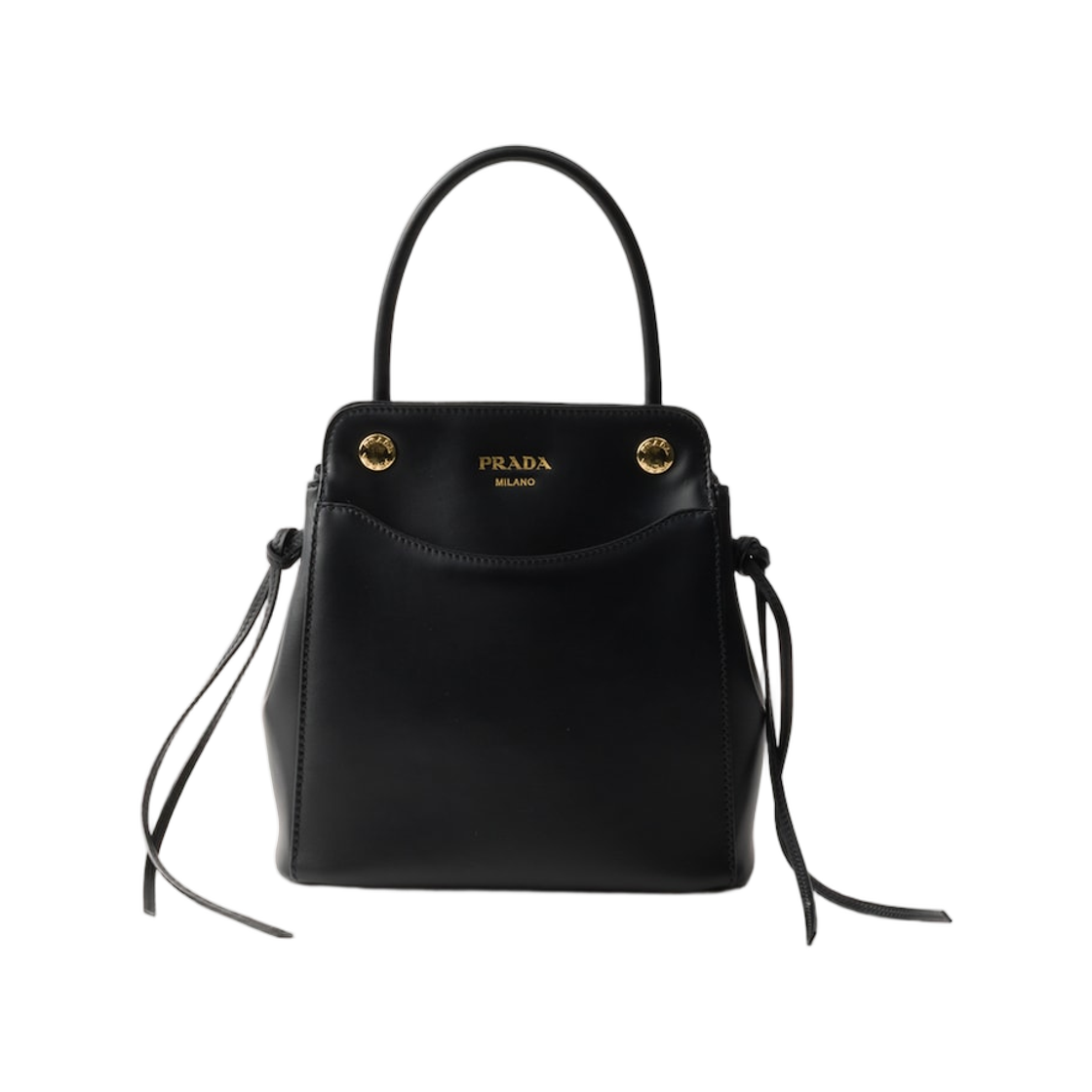 1BA496-2C6A-F0002 Prada Carry Mini Leather Handbag Black