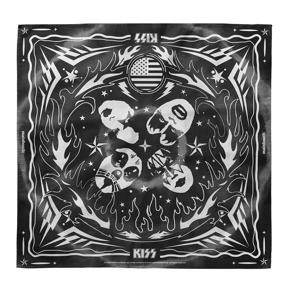 메인부스 X KISS 반다나 블랙(MAINBOOTH X KISS Bandana Black)
