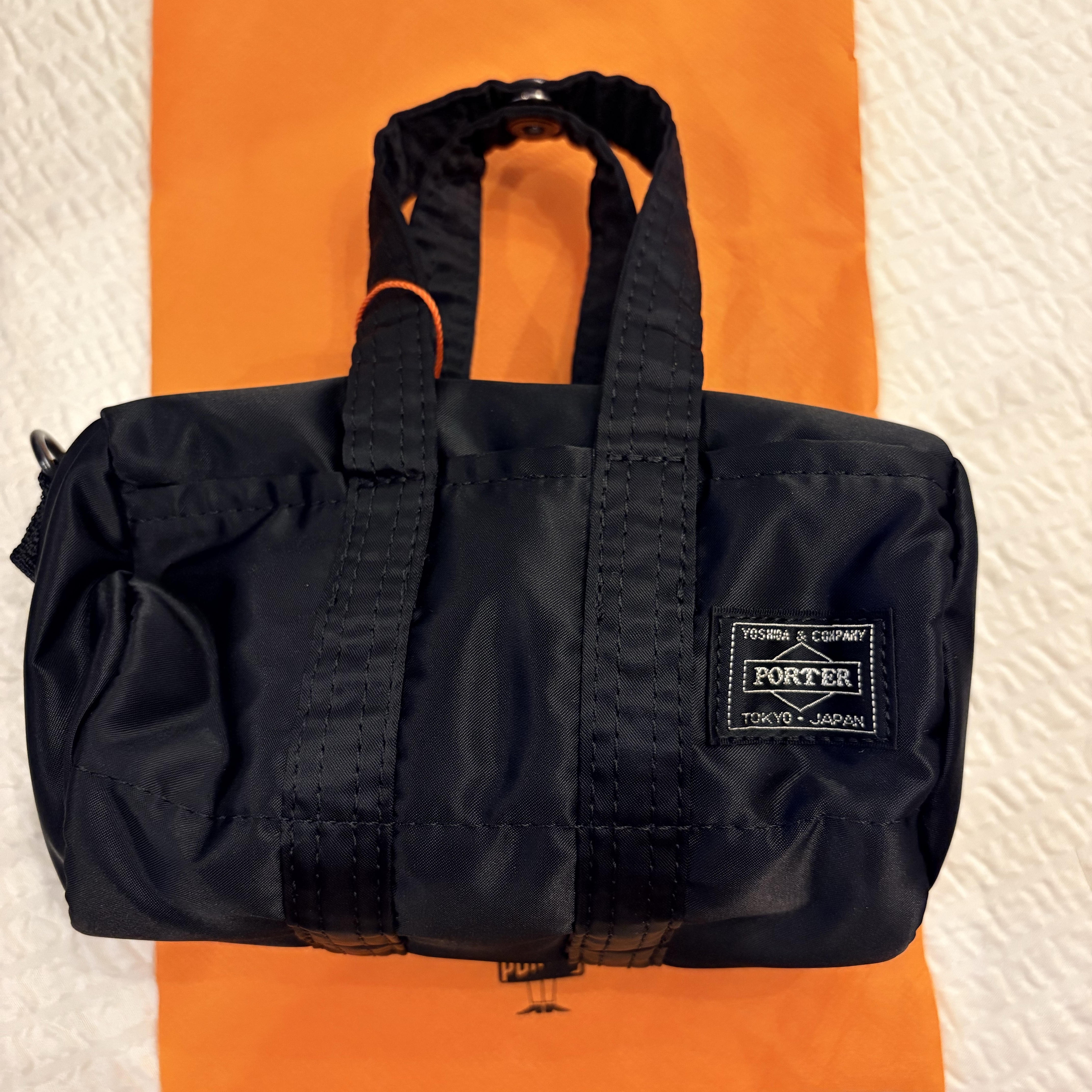 Porter Howl Boston Bag Mini Black 착용 스타일