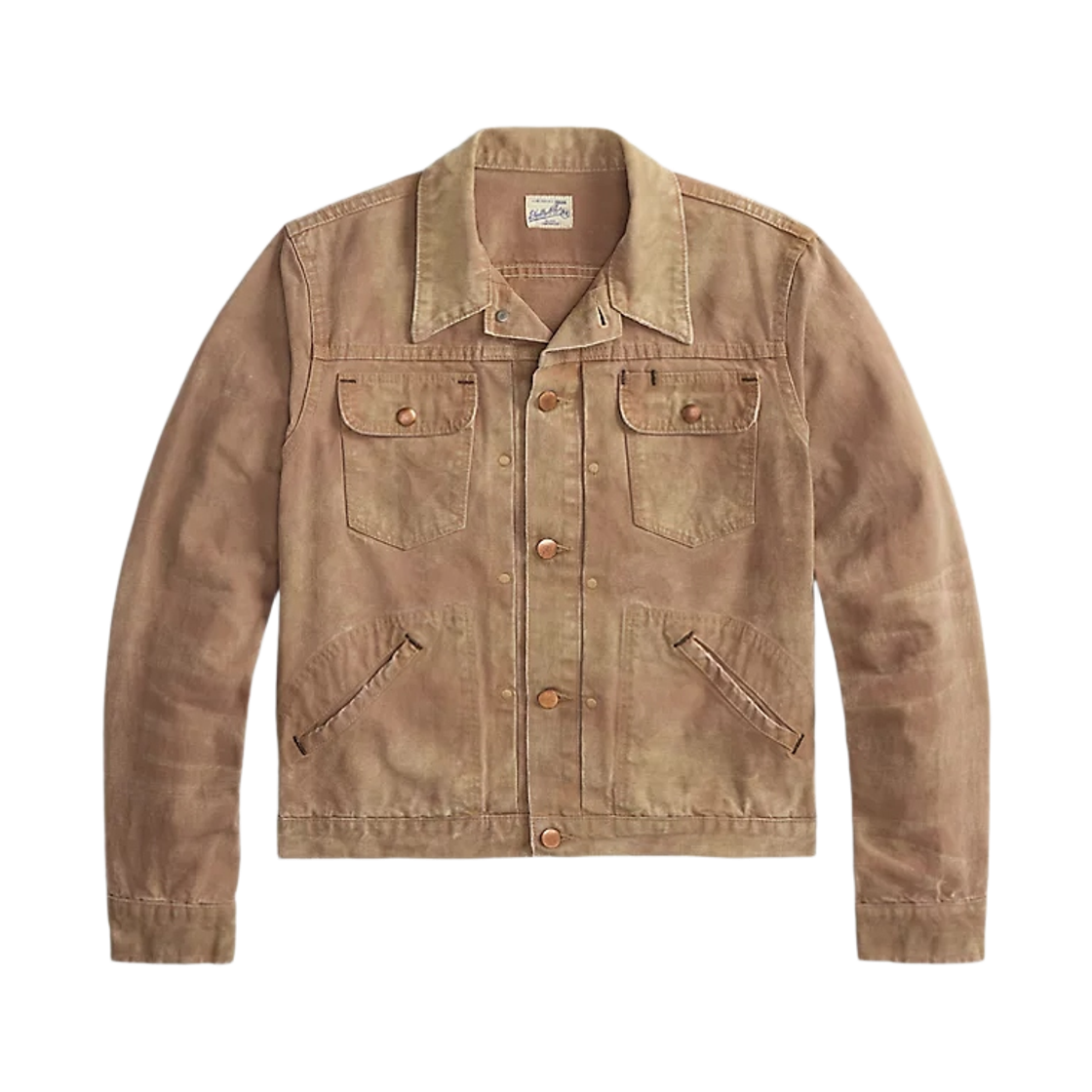 더블알엘 디스트레스드 캔버스 트러커 자켓 디스트레스드 모브(Double RL Distressed Canvas Trucker Jacket Distressed Mauve)