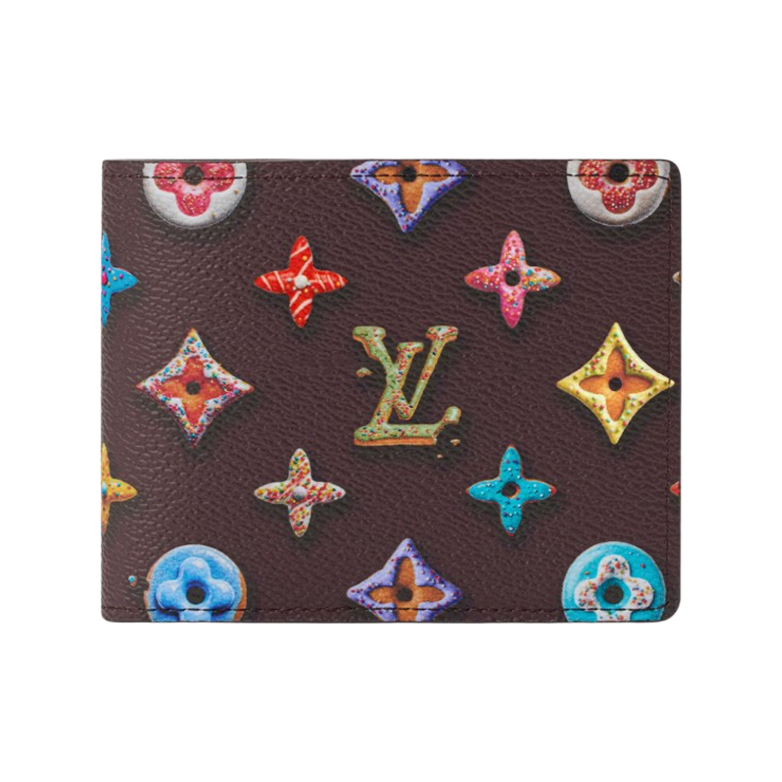 M28283 Louis Vuitton Slender Wallet Monogram Donuts Coated Canvas Chocolate