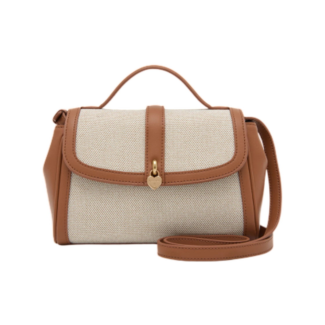 JHNEHE6BS946BR270 J.Estina Jane Canvas Mini Top Handle Cross Bag Brown