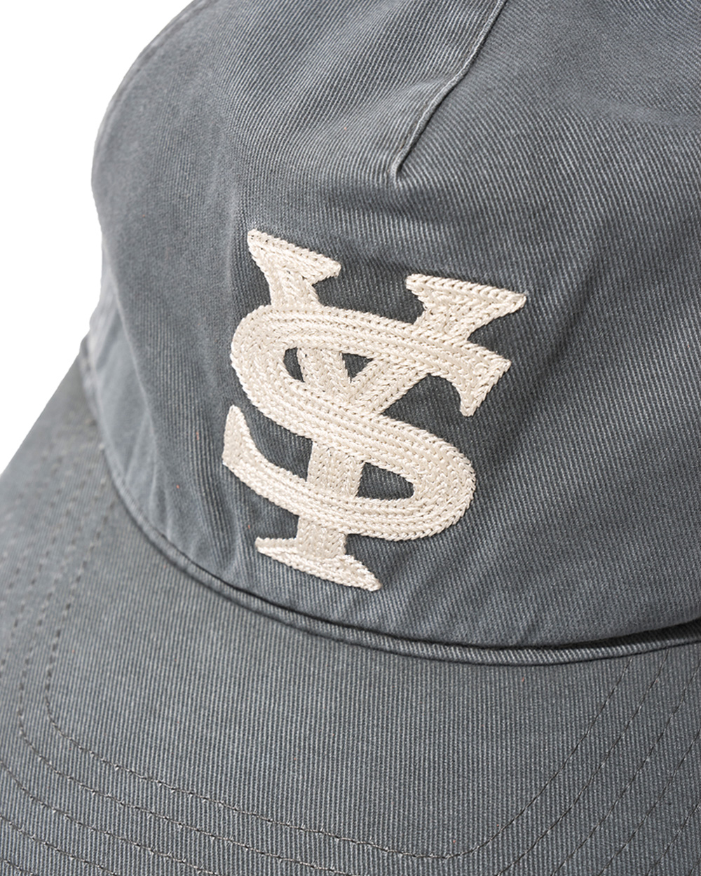 선데이세레머니 SY 로고 5패널 뉴코튼 캡 - 그레이쉬 블루(Sunday Ceremony Sy Logo 5 Panel New Cotton Cap - Grayish Blue) - 4