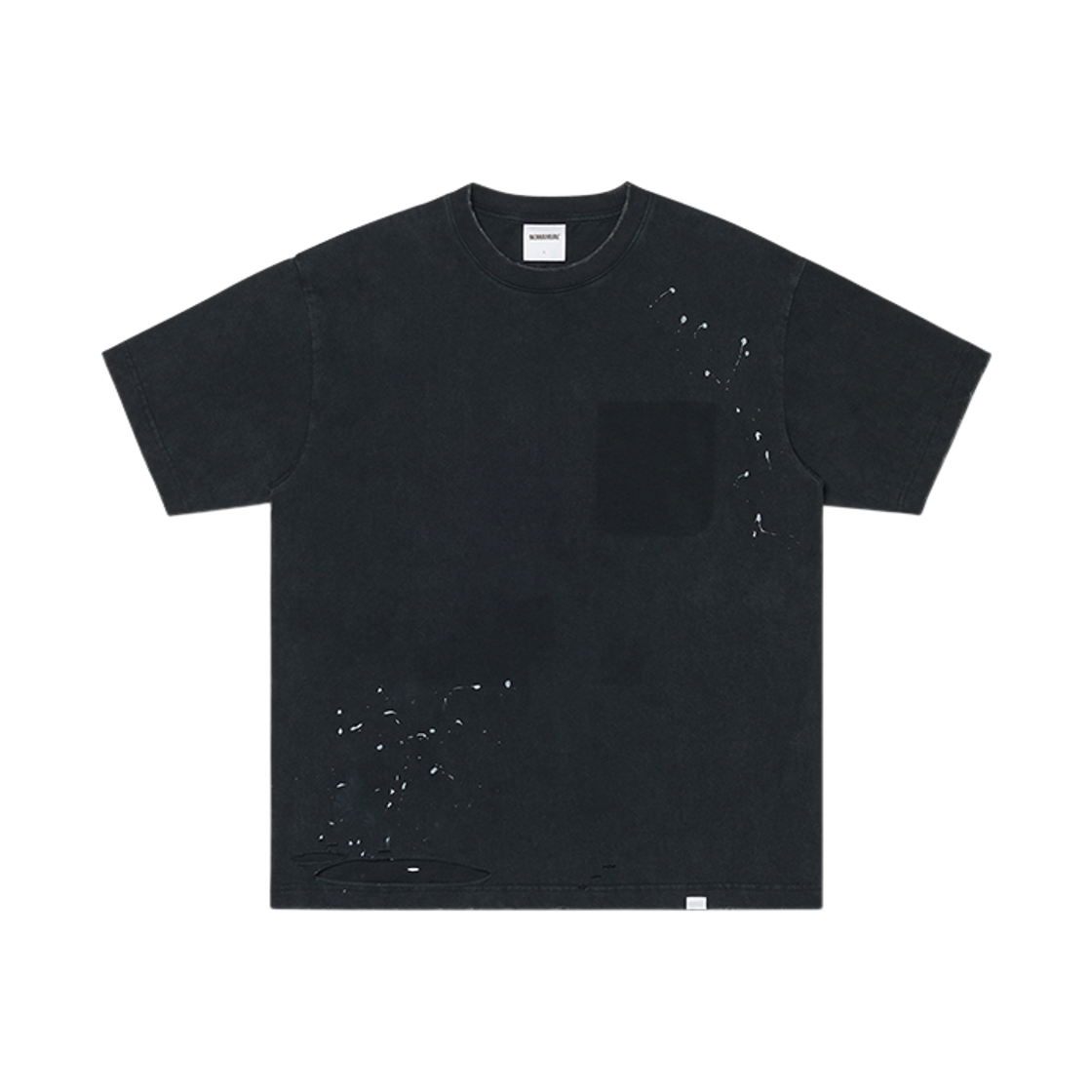 NMSS62TS27WBK NOMANUAL NM Vintage T-shirt Washed Black