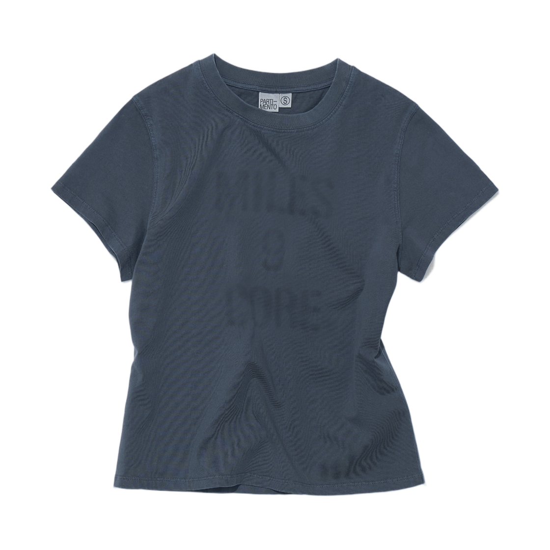(W) 파르티멘토 마일즈 9 코어 릴렉스드 티셔츠 더스티 네이비((W) Partimento Miles 9 Core Relaxed T-Shirt Dusty Navy)