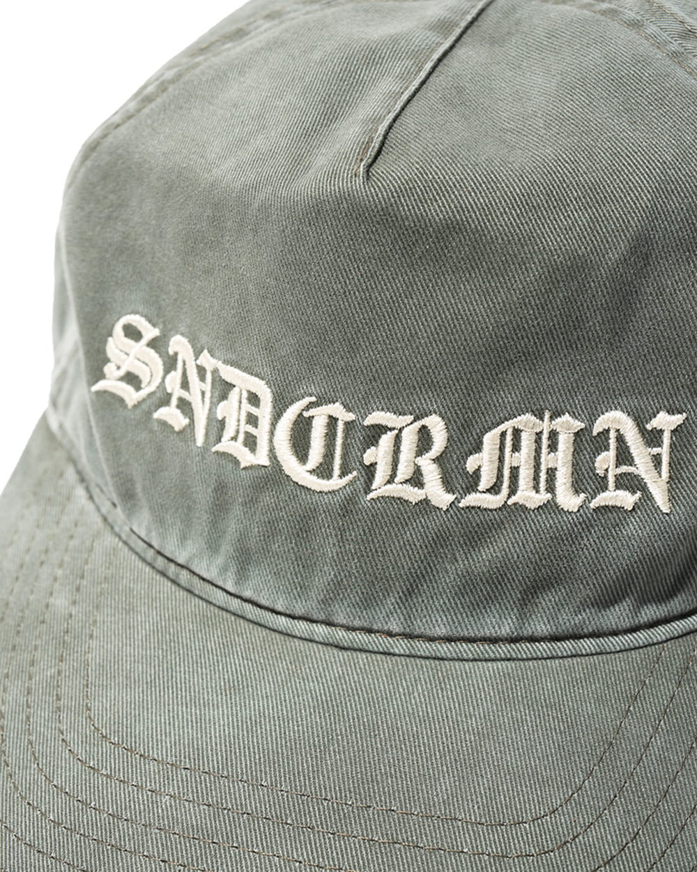 [예약 배송] 선데이세레머니 워시드 고딕 로고 캡 - 카키 그레이([예약 배송] Sunday Ceremony Washed Gothic Logo Cap - Khaki Grey) - 4