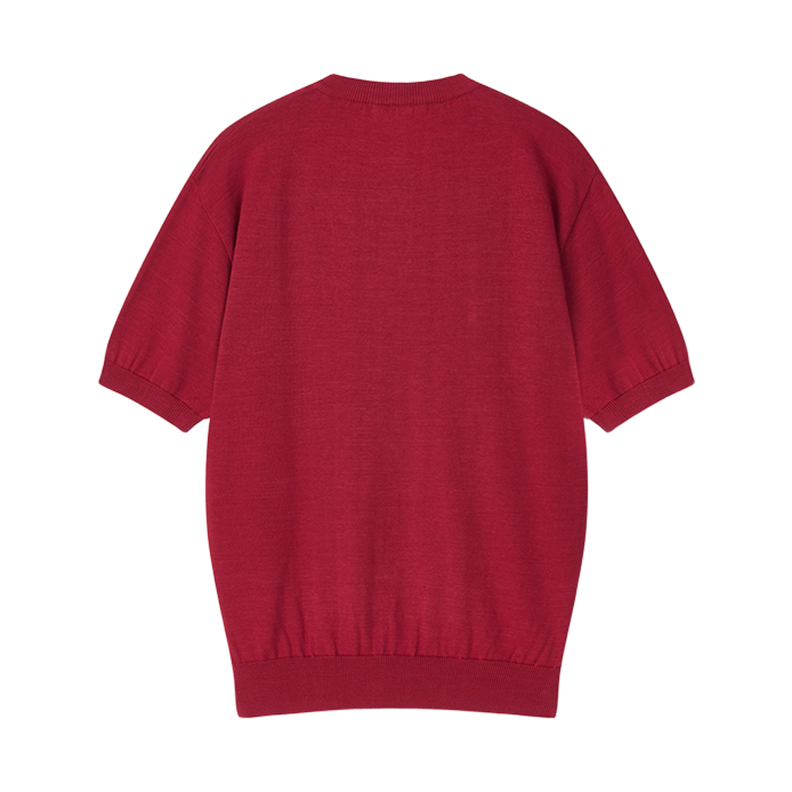 플로즈룸 헨리넥 코튼 니트 레드(Flawsroom Henleyneck Cotton Knit Red) - 2