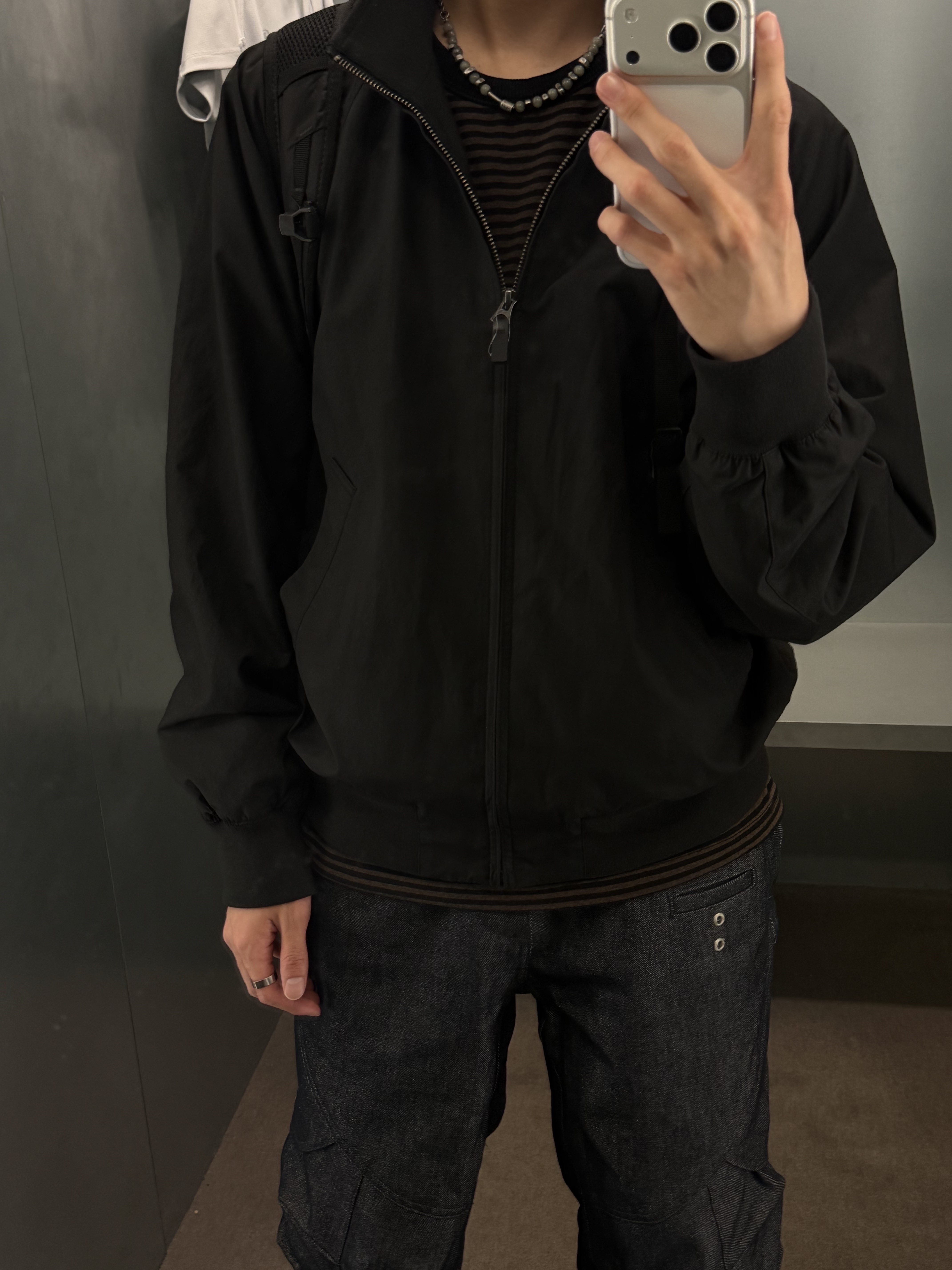 IGNOTA Core:14 Shell Cargo Pants Indigo 착용 스타일 - 1