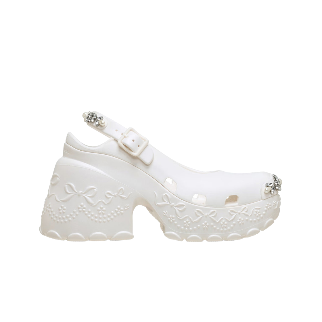 211079-159 (W) Crocs x Simone Rocha Ballerina Platform Clog Oyster