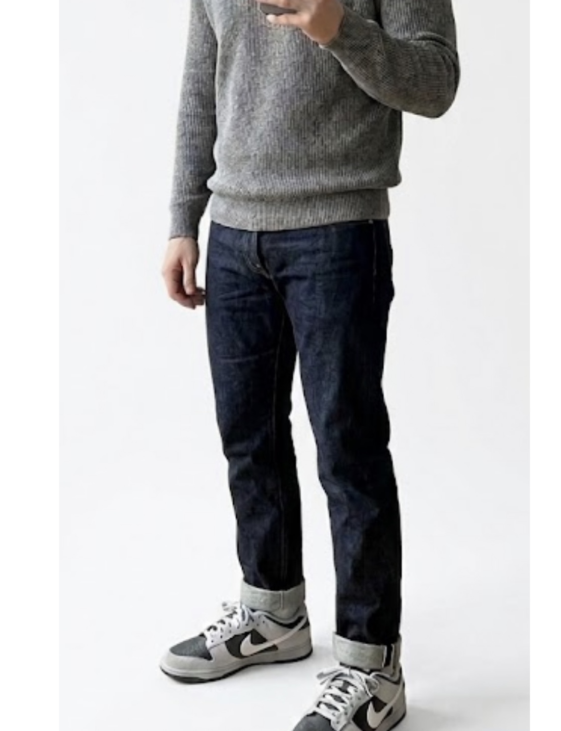 Nike Dunk Low Light Smoke Grey Anthracite 착용 스타일