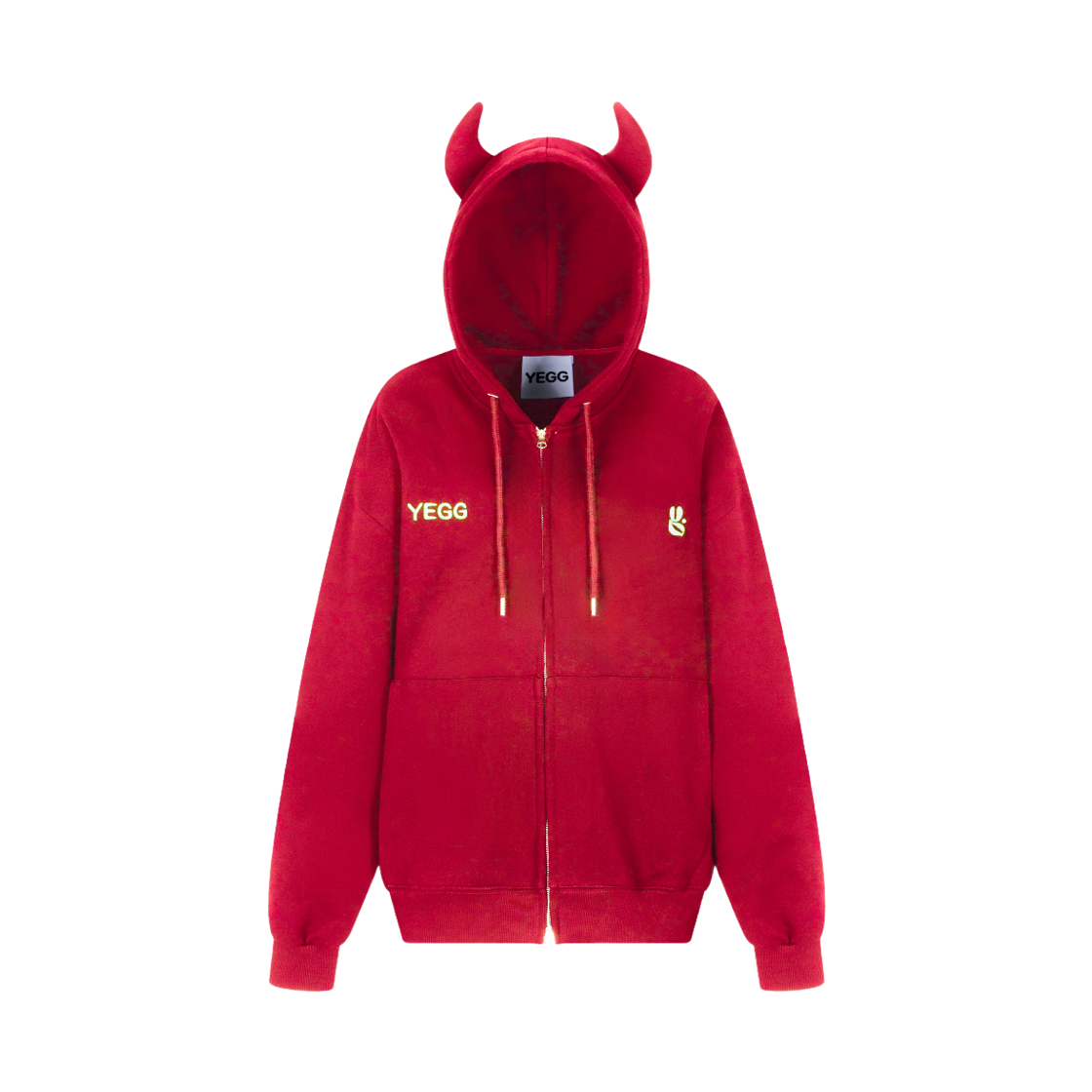 예그 데빌 후드 레드(YEGG Devil Hoodie Red)