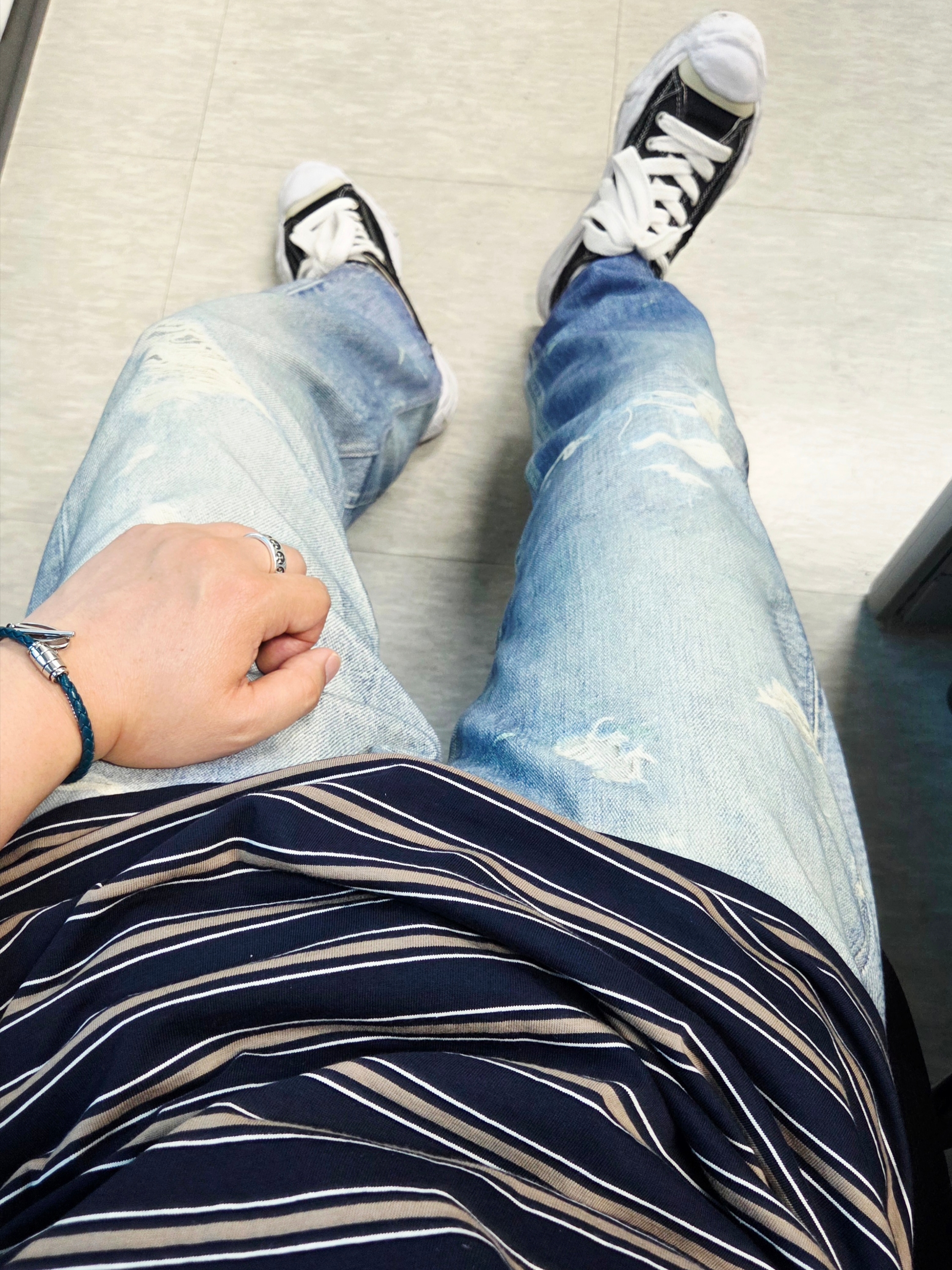 Knitted Stripe Leathrer Heart T-Shirt Navy, Diesel Dx1535 Stainless Steel Bracelet Silver 착용 스타일