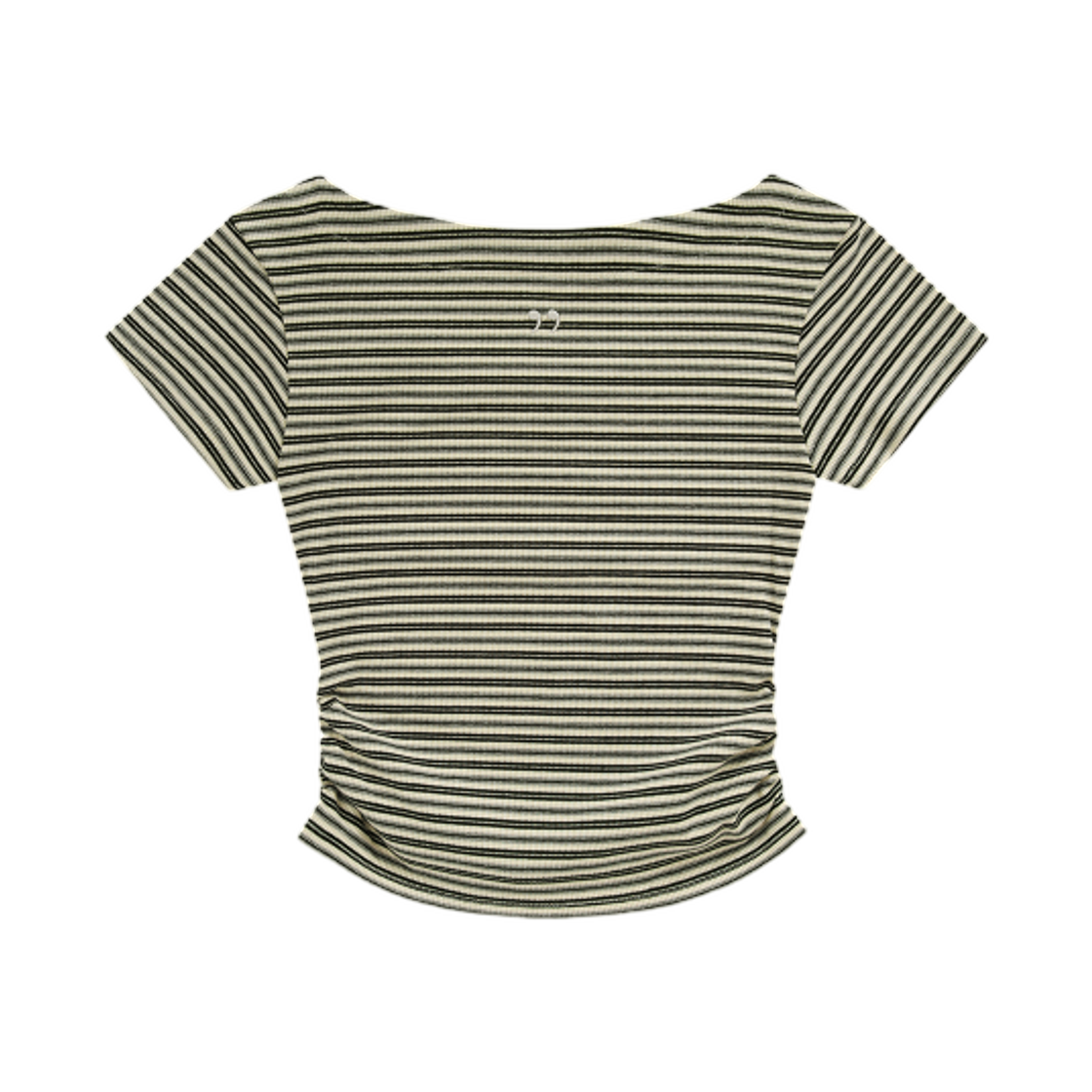 (W) 애즈온 레일 스트라이프 티셔츠 아이보리((W) Ason Rail Stripe T-Shirt Ivory) - 2