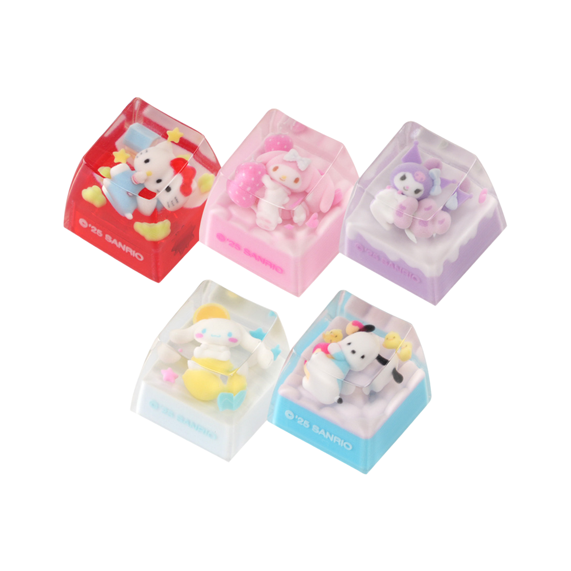 SAN-RKC-C-MM / KU / CN / PC / HK Royche Sanrio Characters Point Custom Resin Keycap