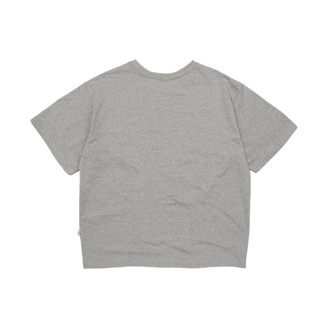 리오므 시그니처 데님 아플리케 반팔티 멜란지(Riomeu Signature Denim Applique Short Sleeve T-shirt Melange) - 2