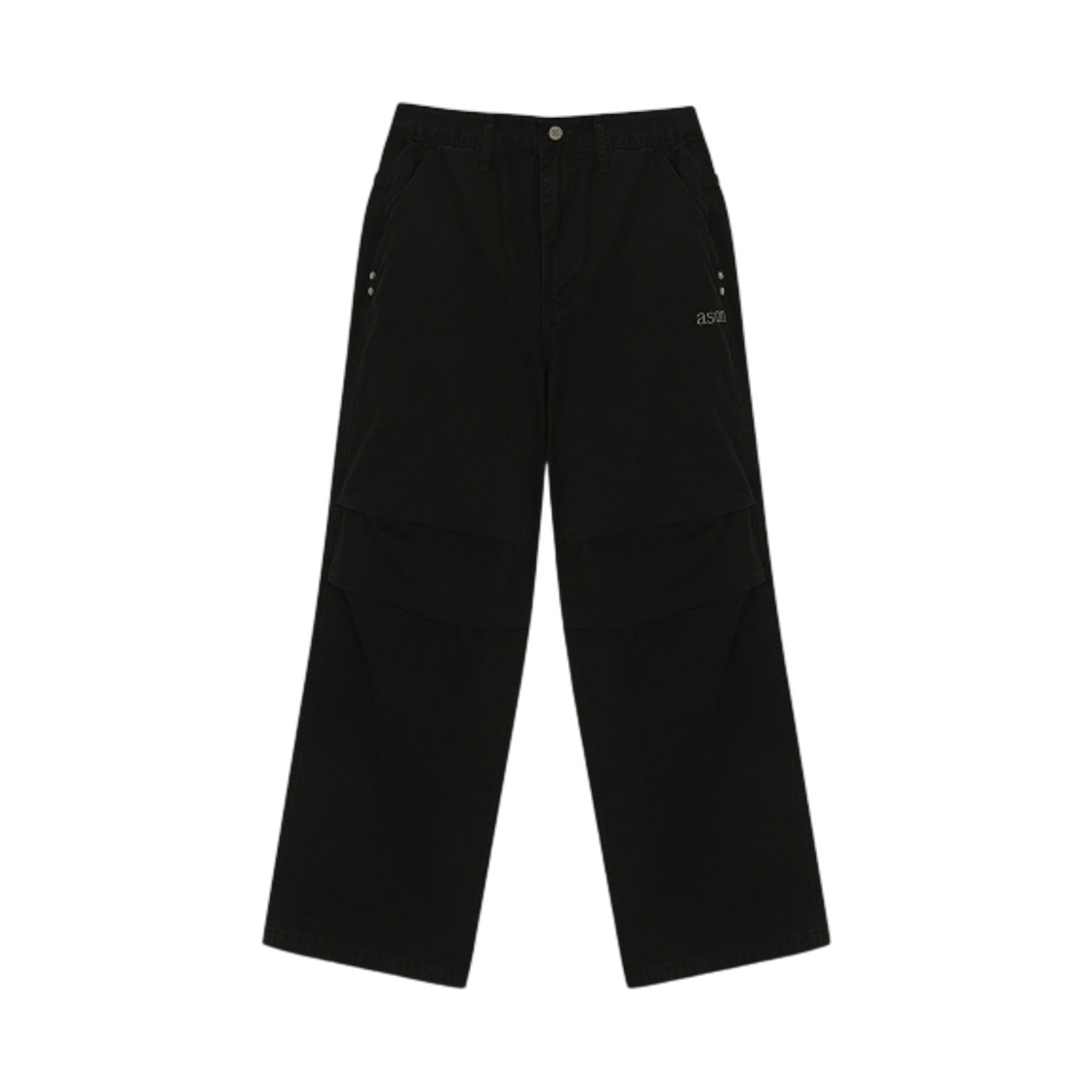 (W) 애즈온 넬 파라슈트 팬츠 블랙((W) Ason Nell Parachute Pants Black) - 1