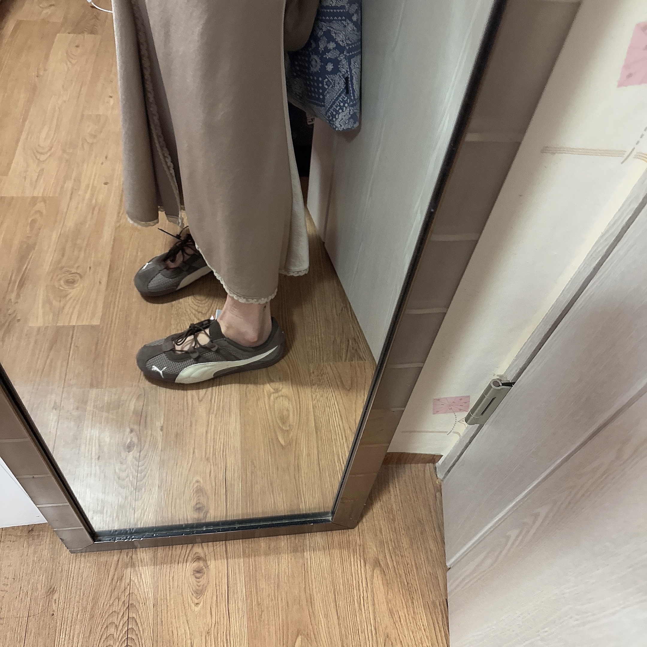 (W) Puma Speedcat Go Brown White 착용 스타일