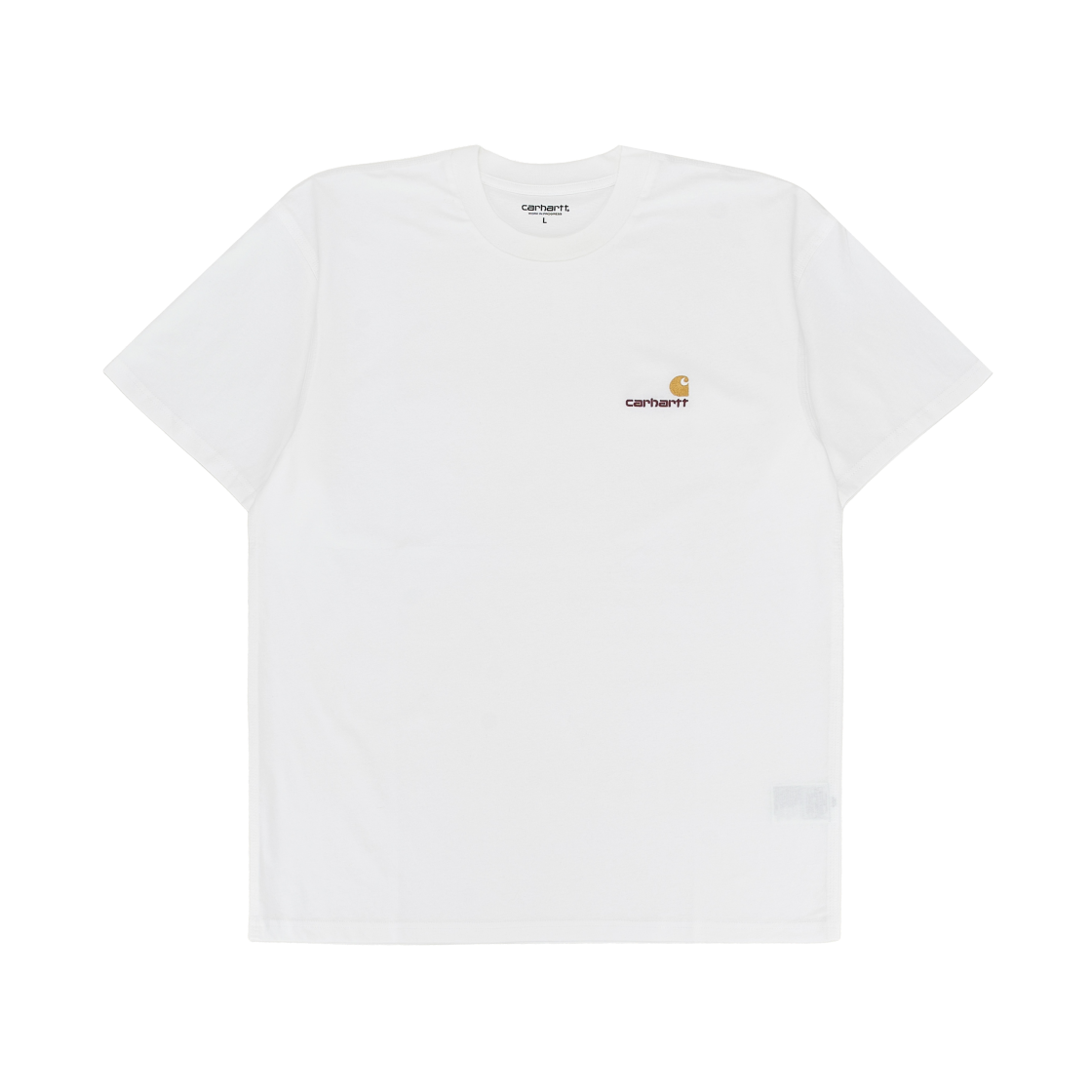 칼하트 WIP 숏슬리브 아메리칸 스크립트 티셔츠 화이트(Carhartt WIP S/S American Script T-Shirt White)