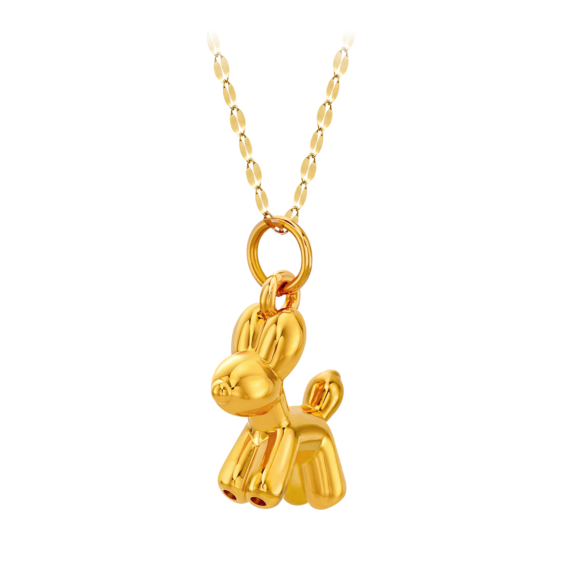 골드팡 24K 순금 마이노엘 펜던트+18K체인 목걸이 + 홀리데이 패키지 - 벌룬퍼피(GOLDPANG 24K Gold My Noel Pendant + 18K Chain Necklace + Holiday Package - Balloon Puppy)