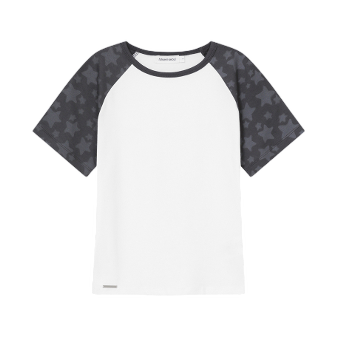 (W) 미세키서울 미드나잇 스타 래글런 숏슬리브 화이트((W) Miseki Seoul Midnight Stars Raglan Short Sleeve White)