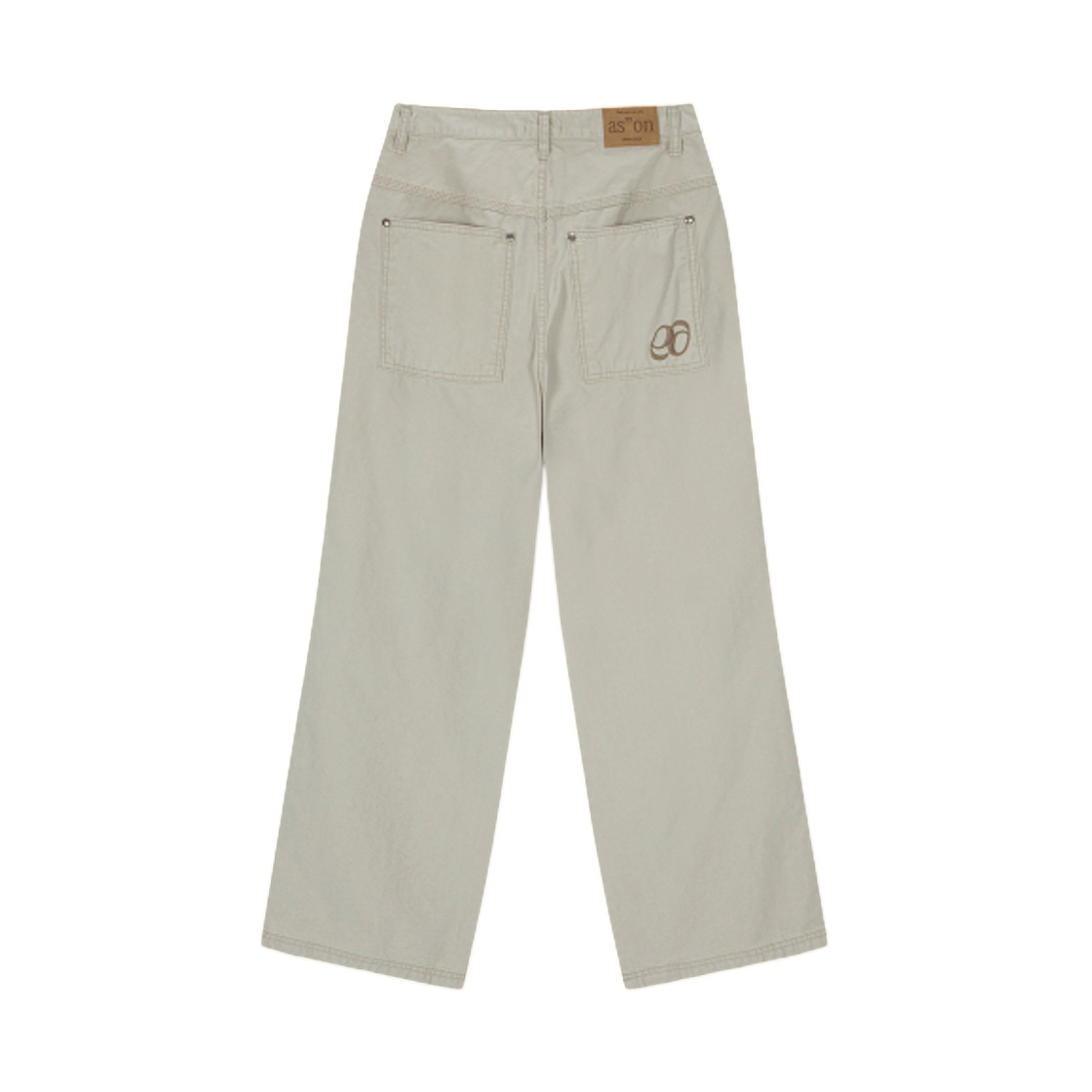 (W) 애즈온 넬 파라슈트 팬츠 라이트 베이지((W) Ason Nell Parachute Pants Light Beige) - 2